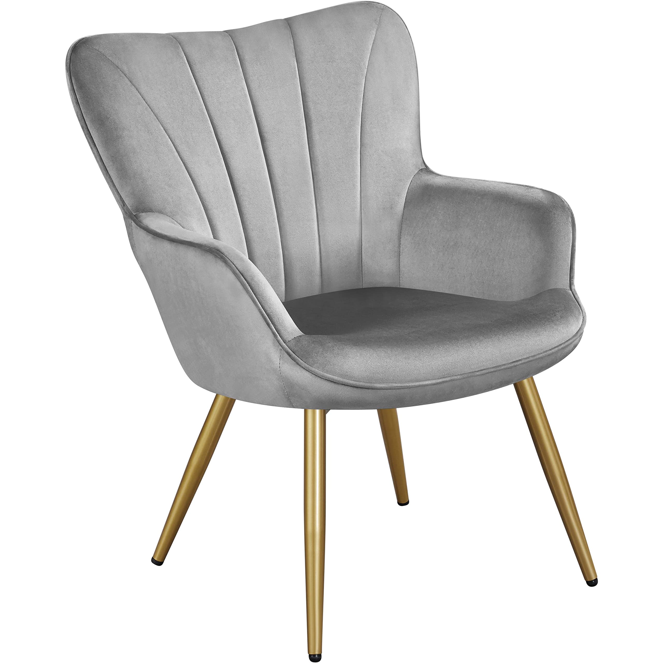 Yaheetech Velvet Accent Armchair