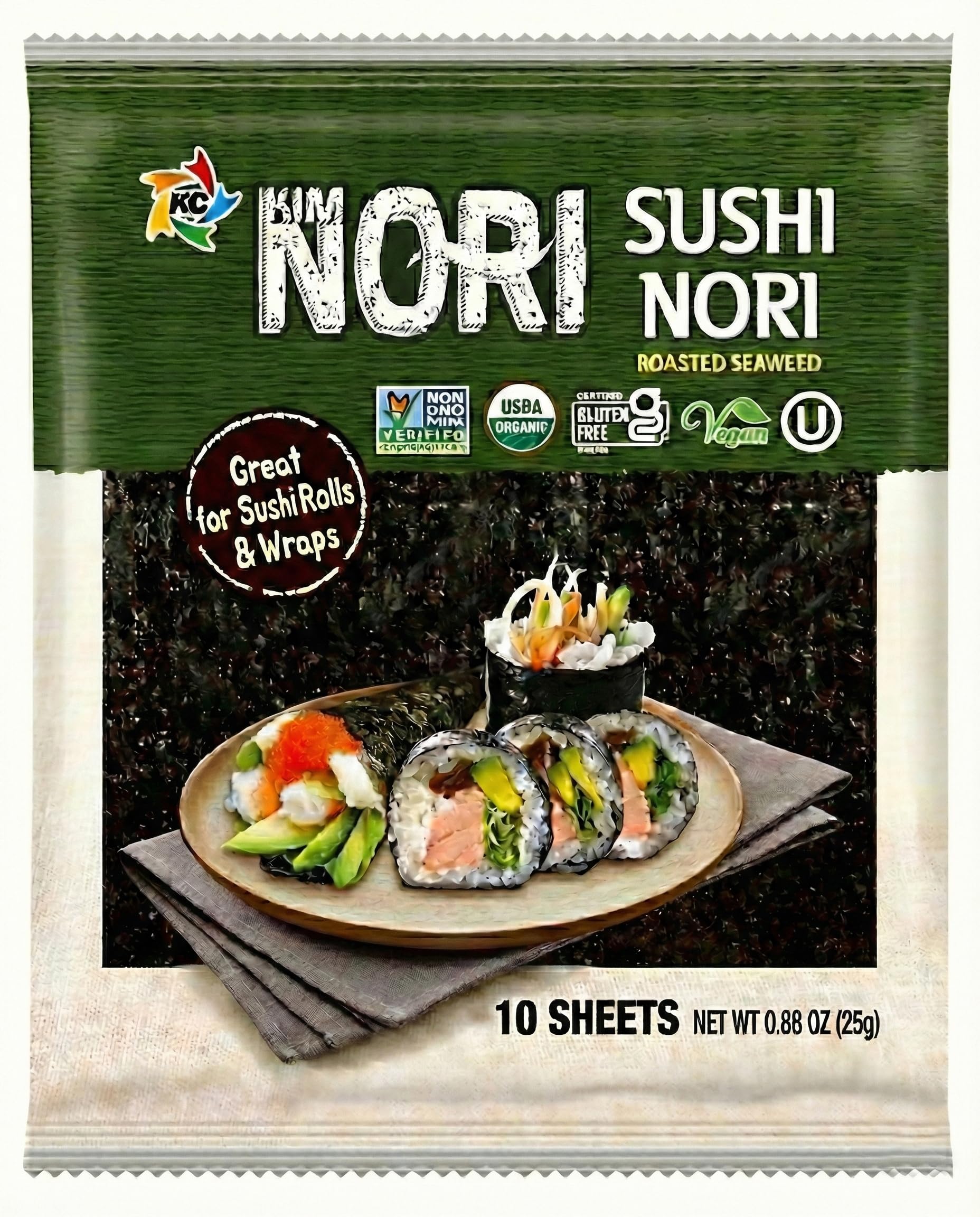 Kimnori Organic Roasted Nori (10 sheets)