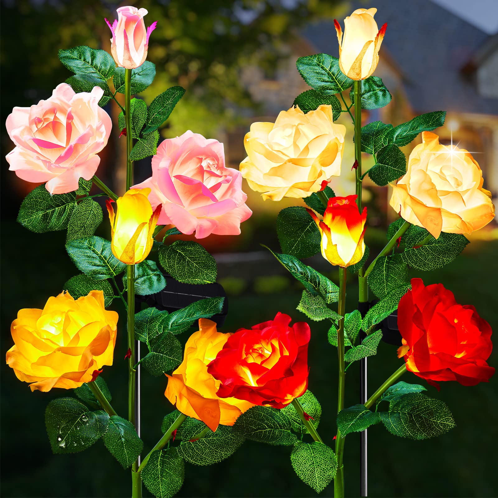 Brightown Solar Rose Garden Lights