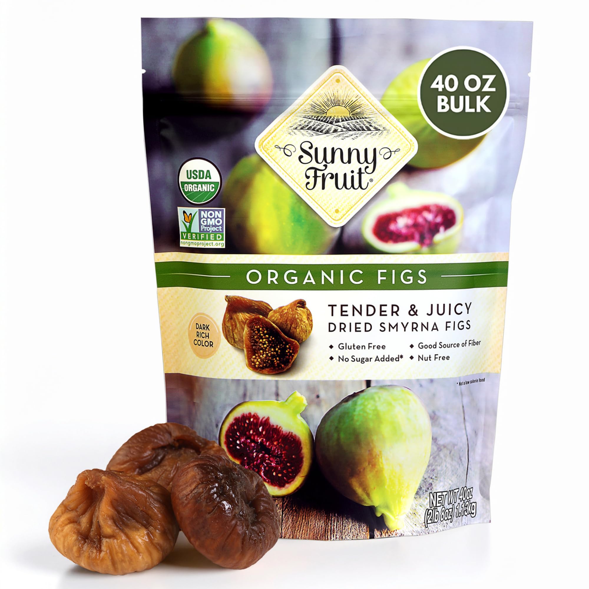 Sunny Fruit Organic Turkish Figs (Bulk)