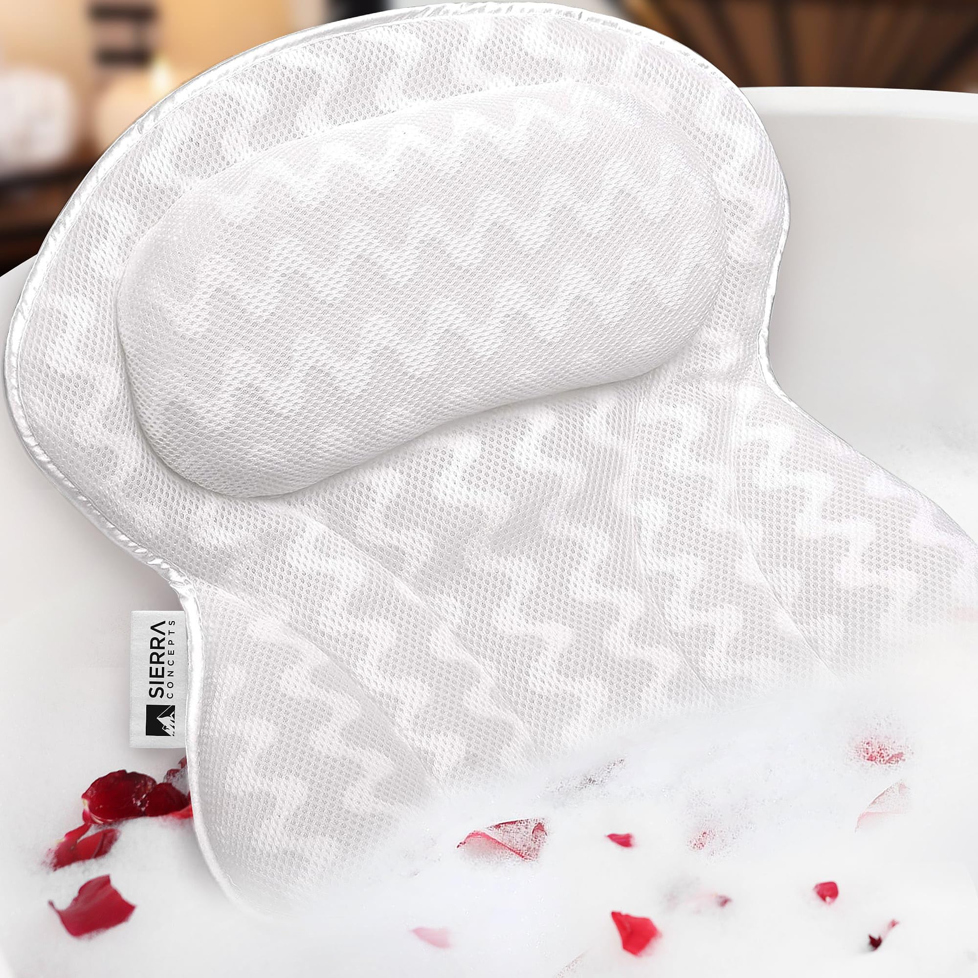 Sierra Concepts Paradise Bath Pillow Ergonomic 3D Mesh