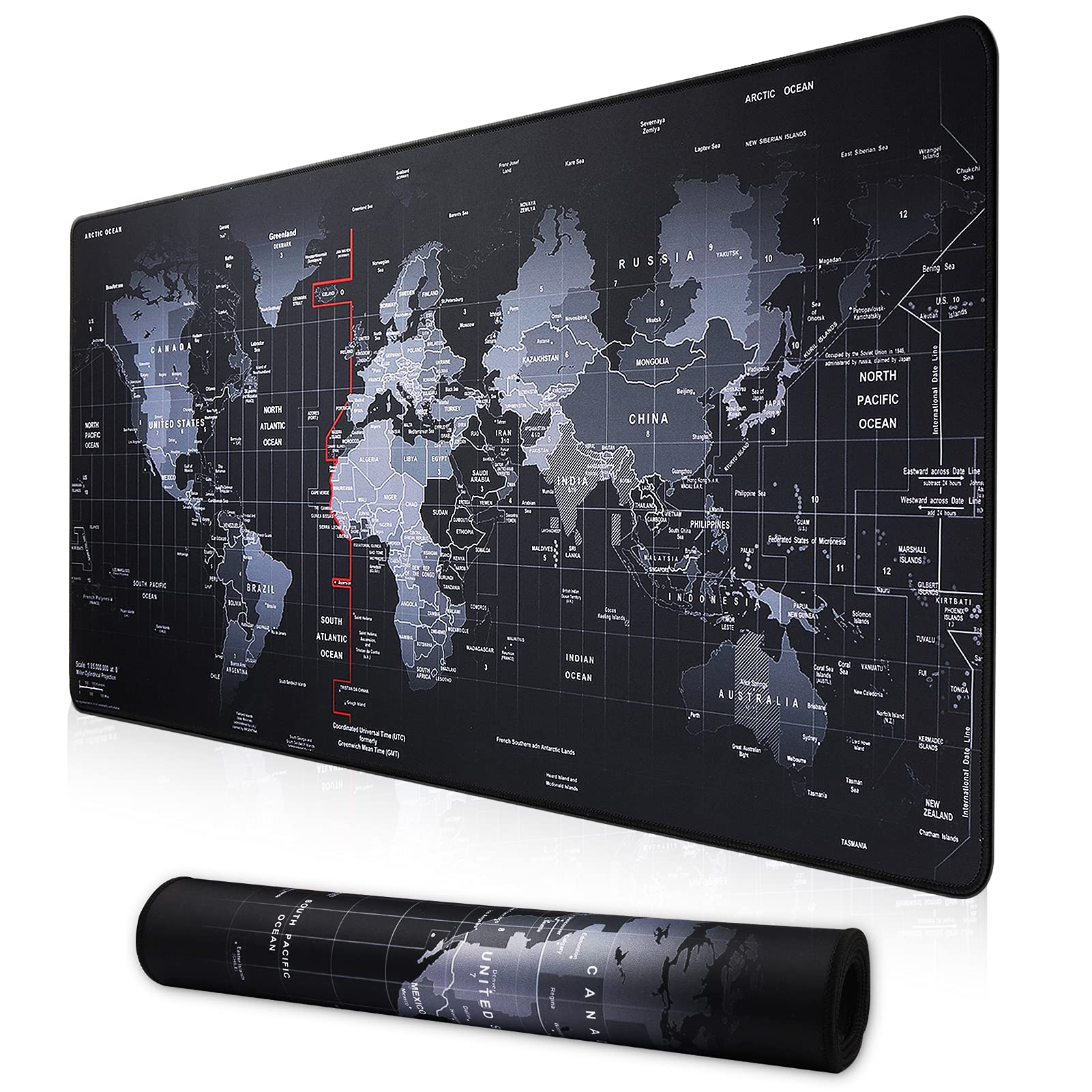 XXL Professional Large Mouse Pad & Computer Game Mouse Mat (Map)