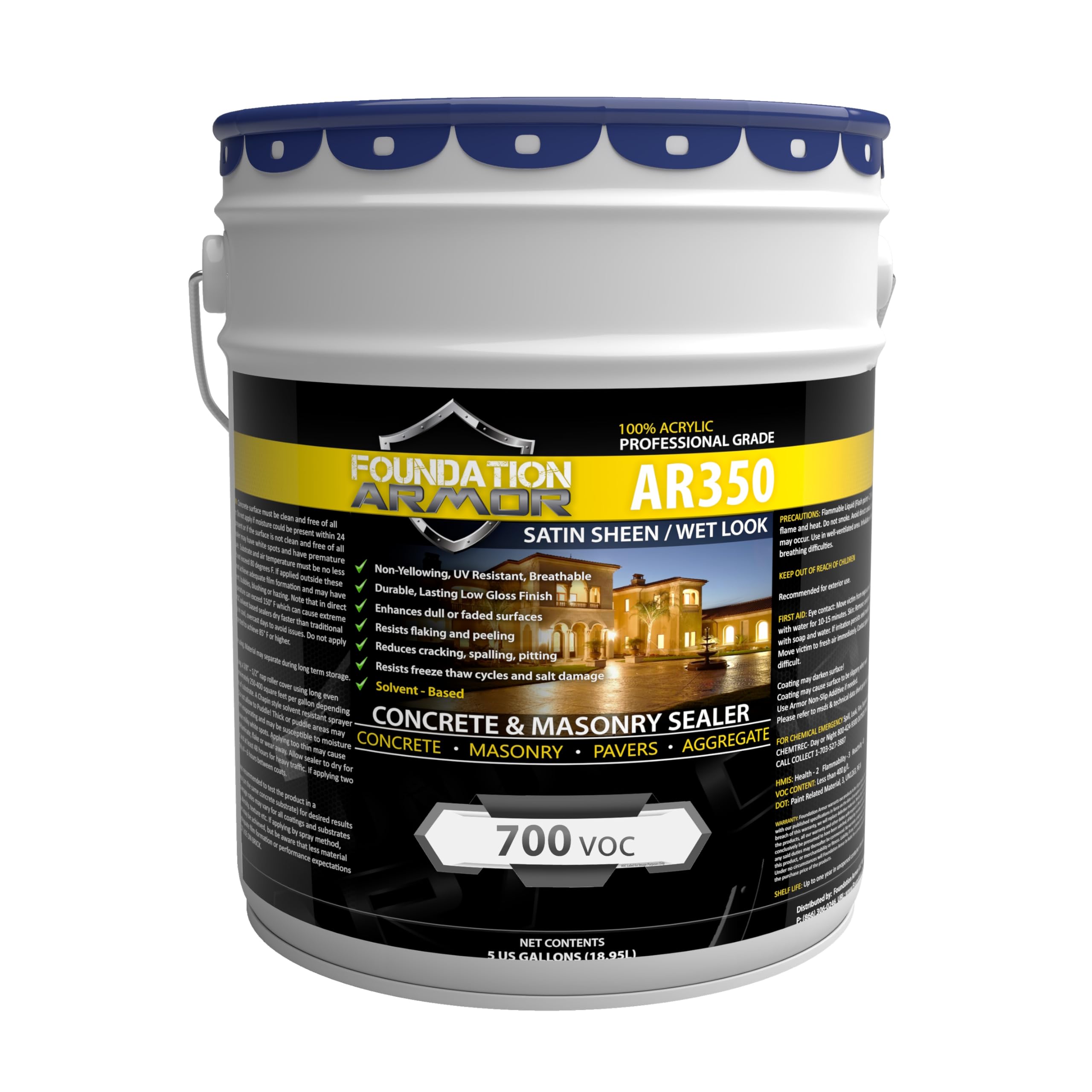 Armor AR350 Low Gloss Concrete Sealer