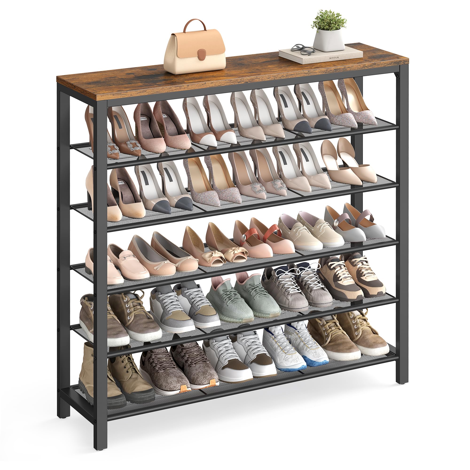 VASAGLE 6-Tier Shoe Rack