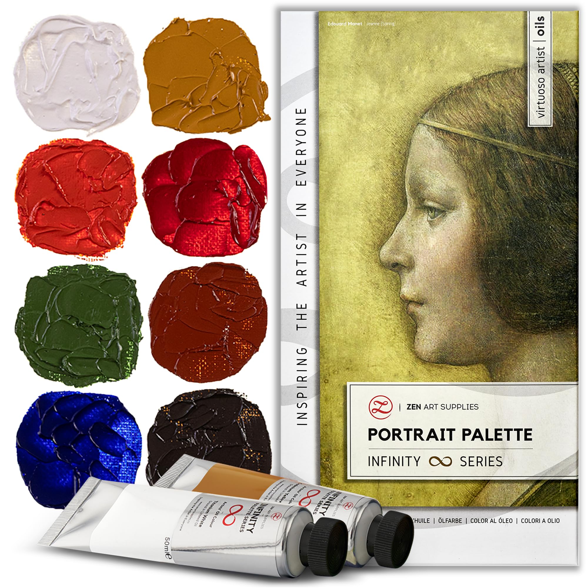 ZenART Portrait Palette Oil Set