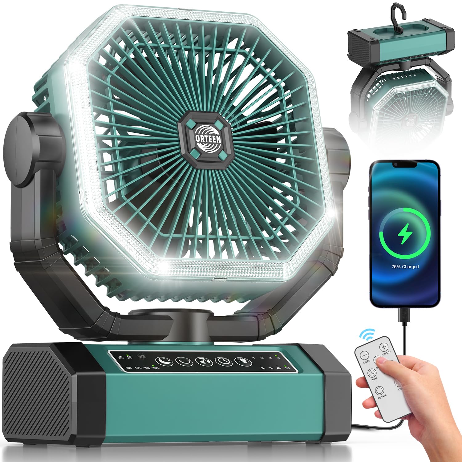 24000mAh Portable Camping Fan