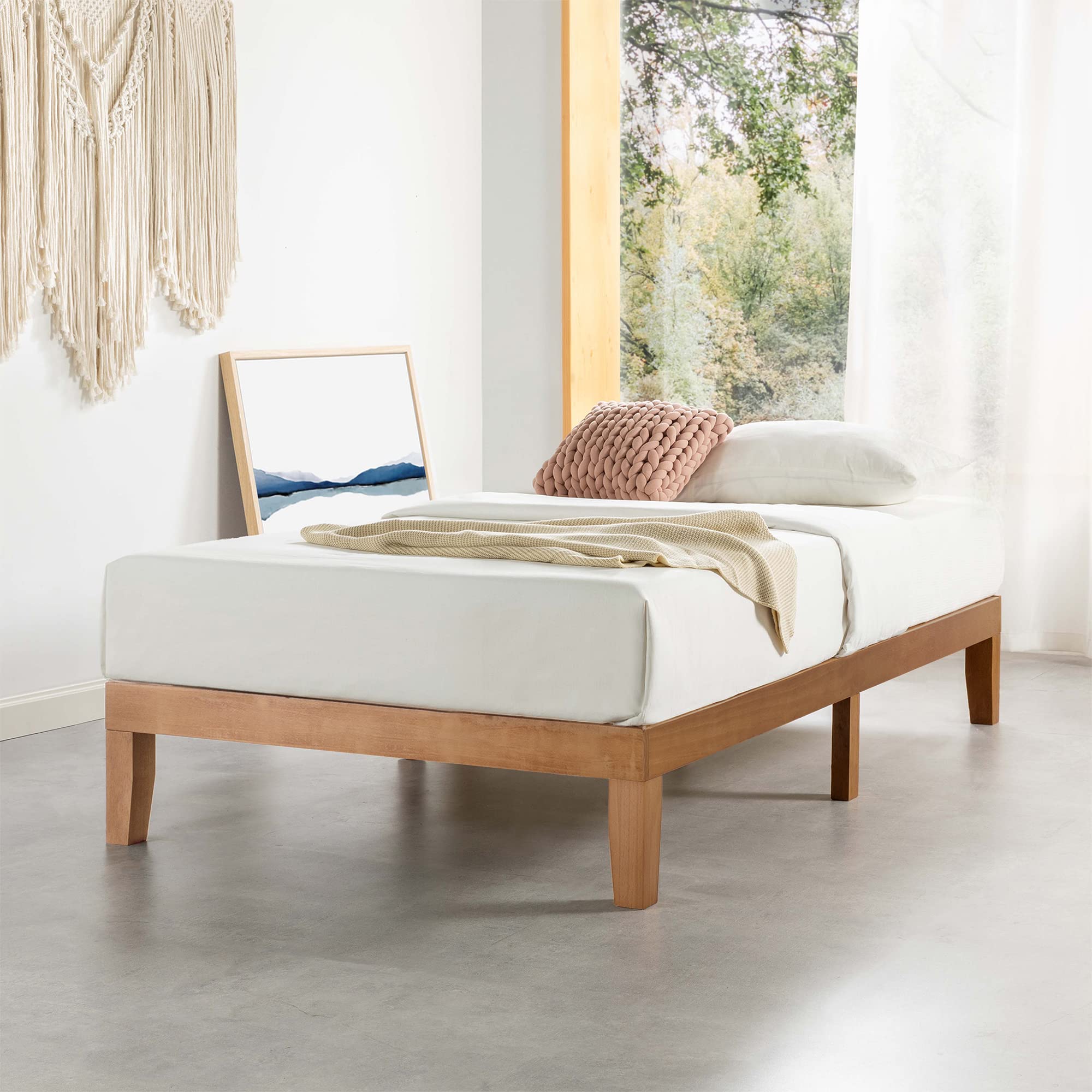 Mellow Naturalista Solid Wood Twin Platform Bed