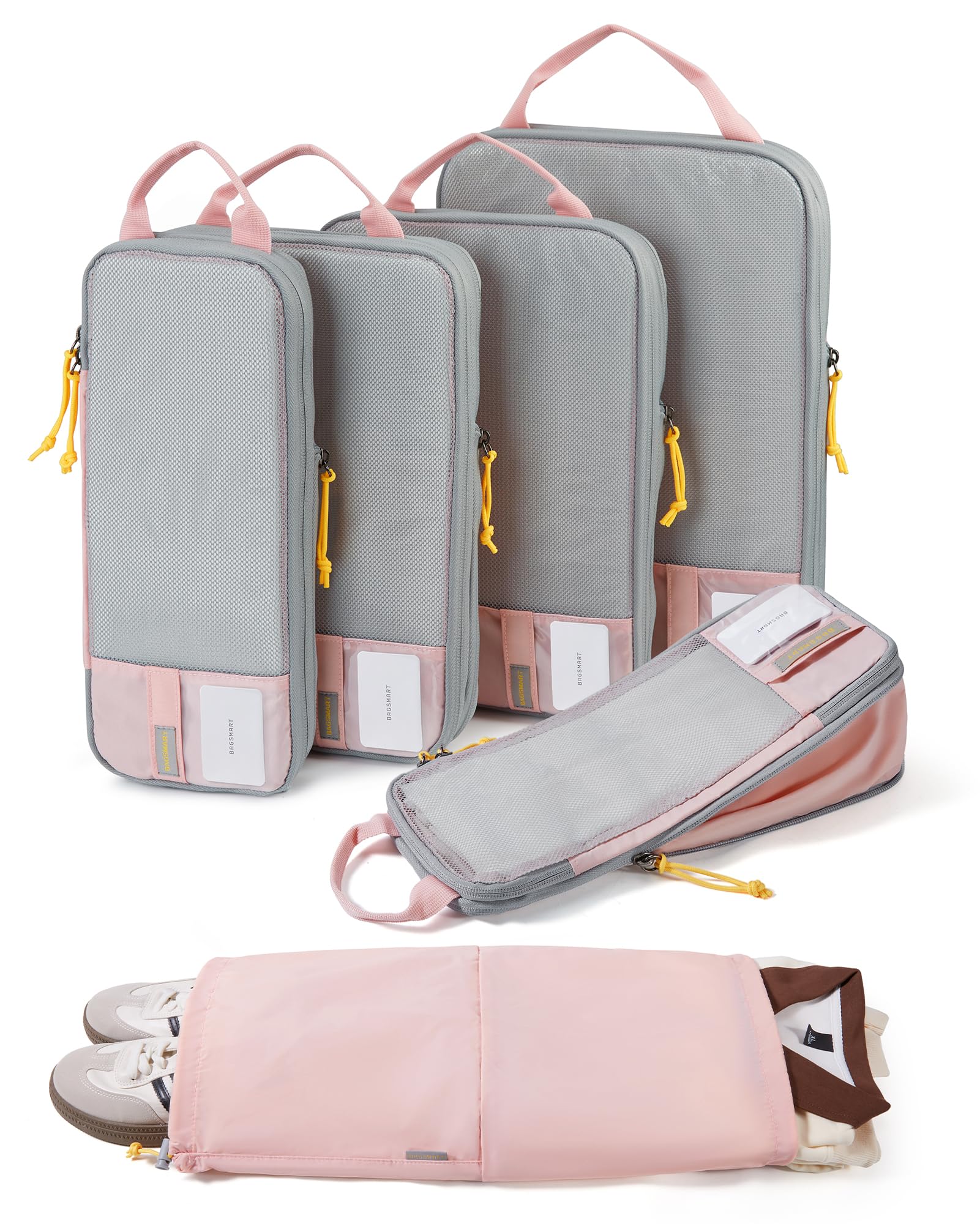 BAGSMART Compression Packing Cubes (6-Piece)