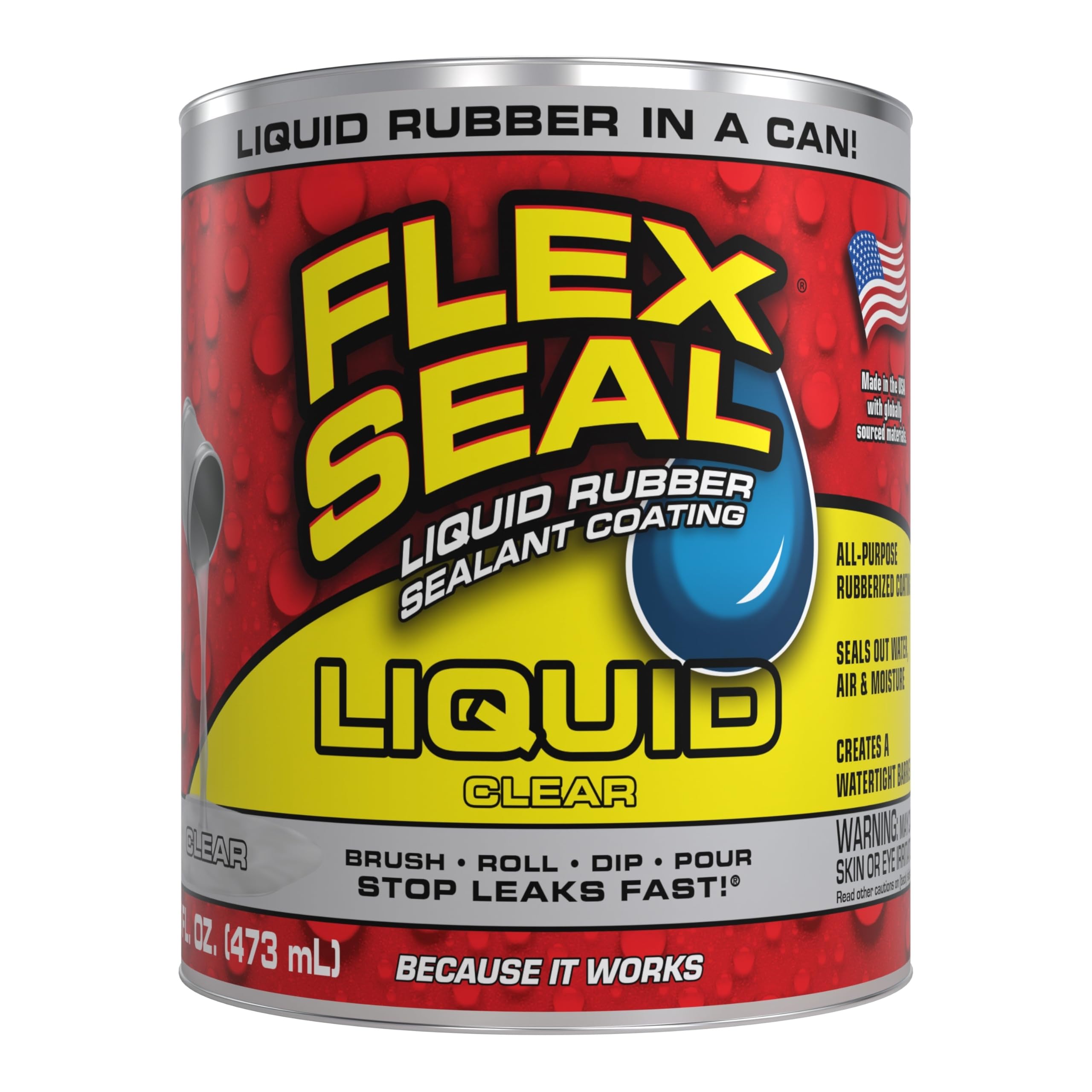 Flex Seal Liquid — Clear (16 oz)