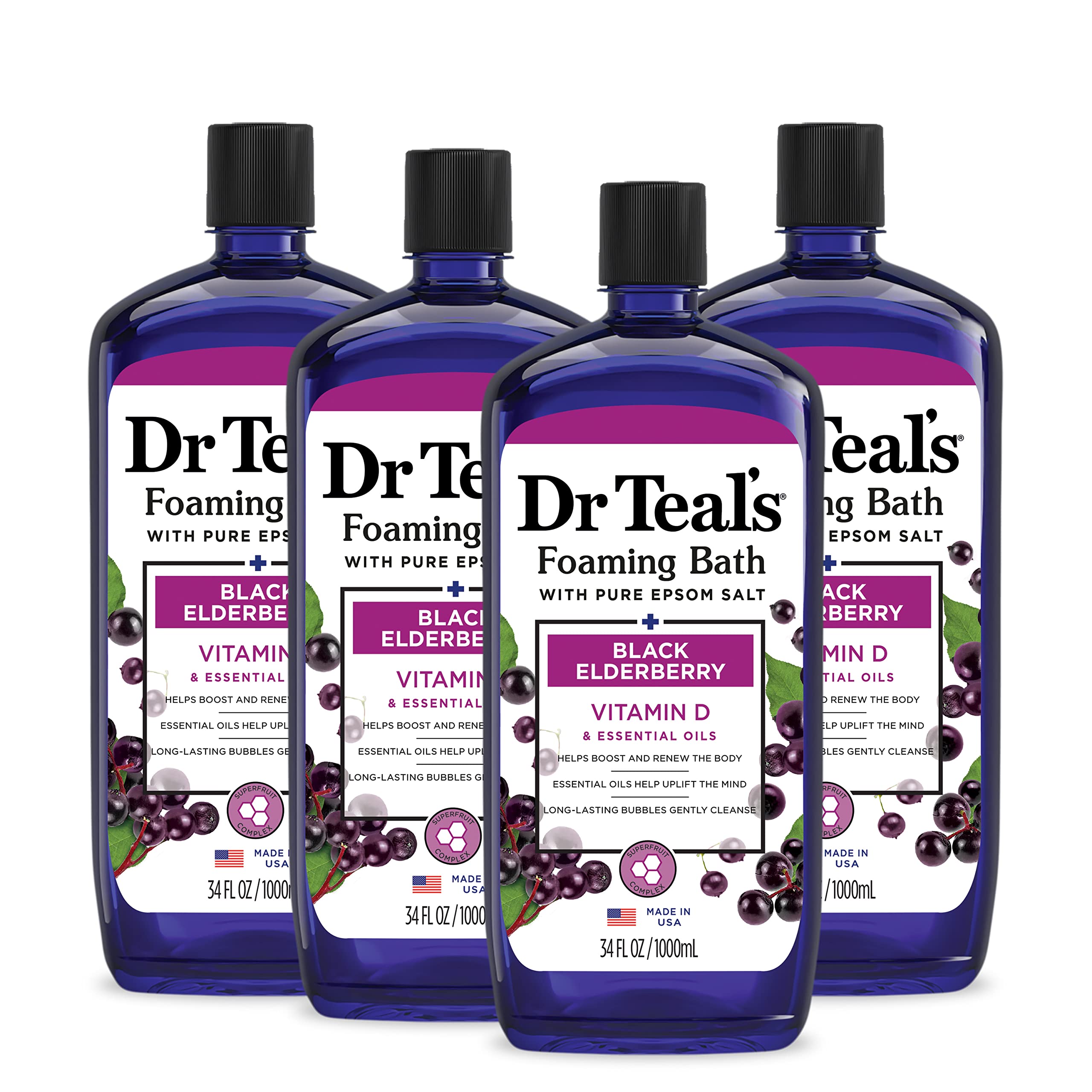 Dr Teal's Elderberry Foaming Bath (Vitamin D)