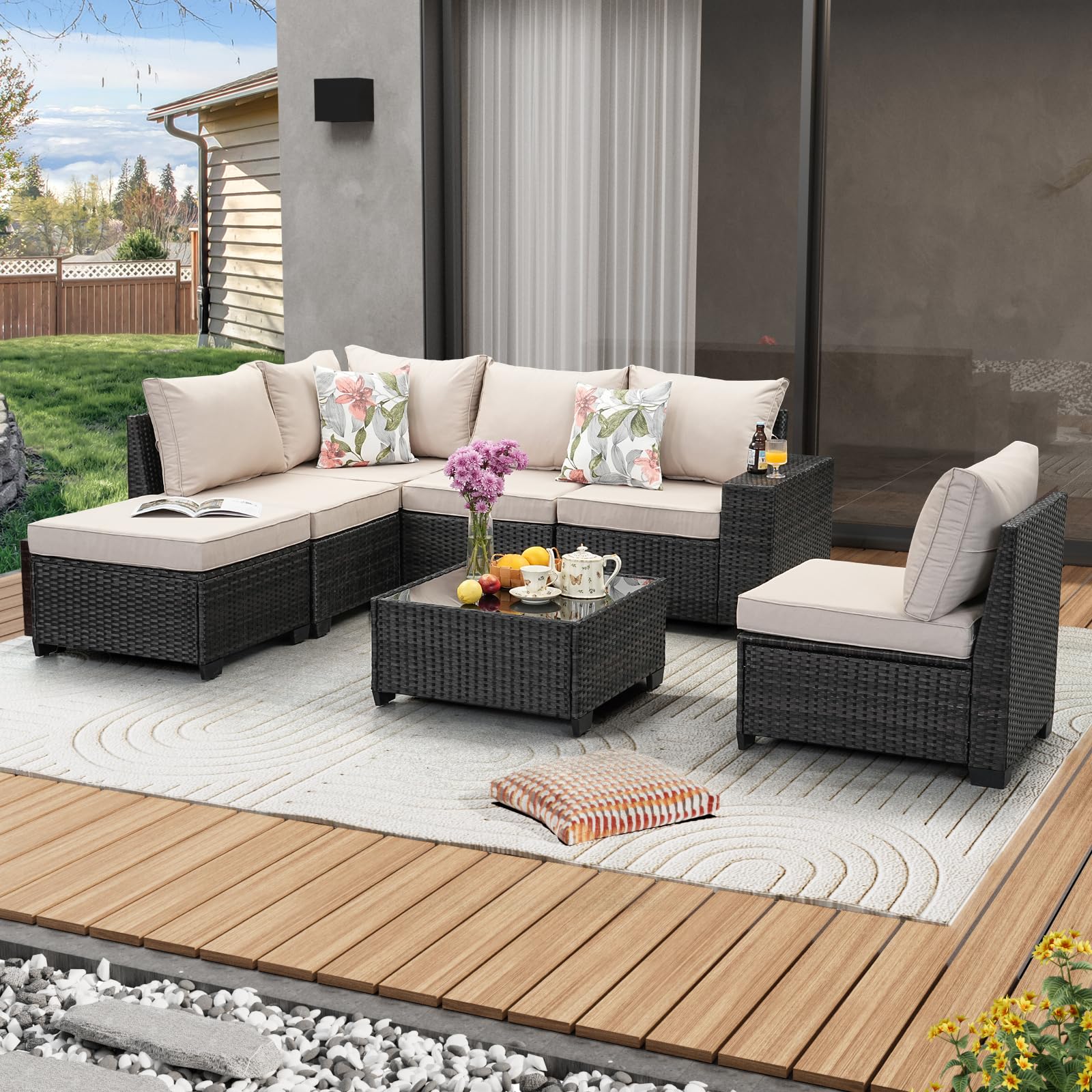 JOYURE 7-Piece Modular Sectional Set
