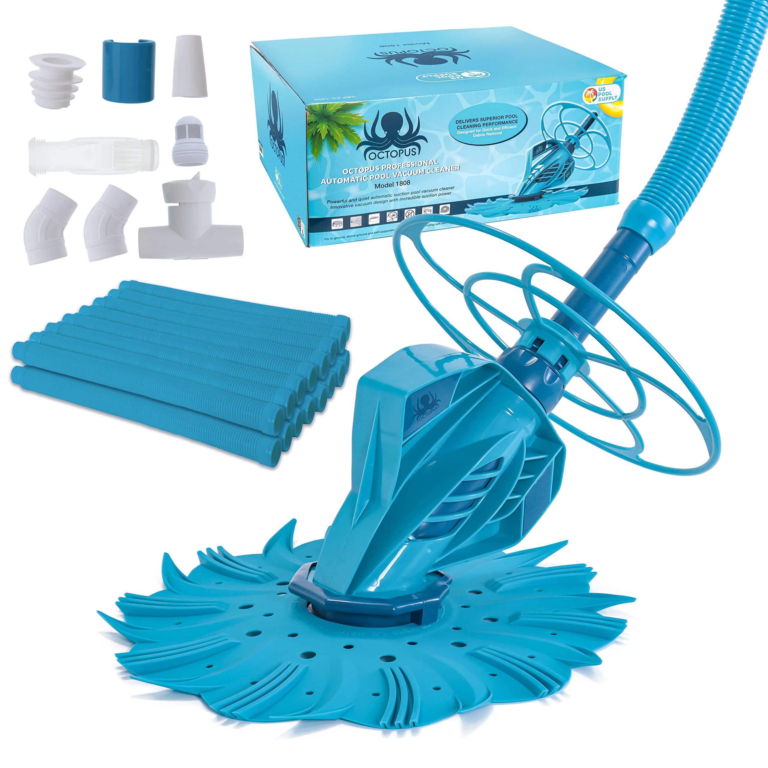 U.S. Pool Supply Octopus Suction Pool Cleaner with Hose