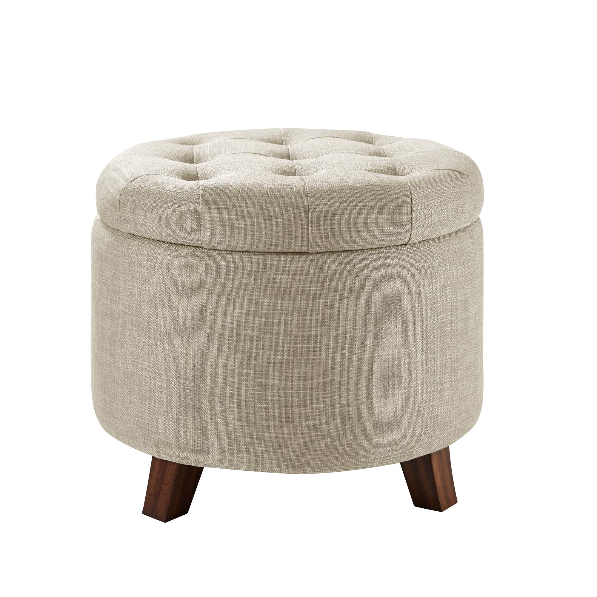 Amazon Basics Round Tufted Storage Ottoman