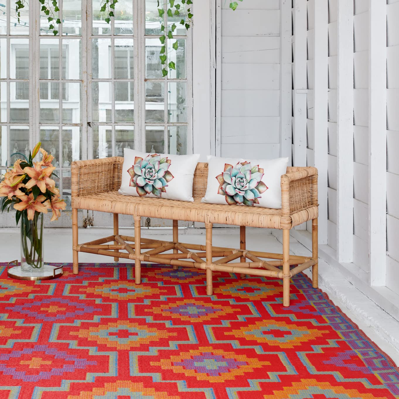 Fab Habitat Lhasa Kilim Outdoor Rug