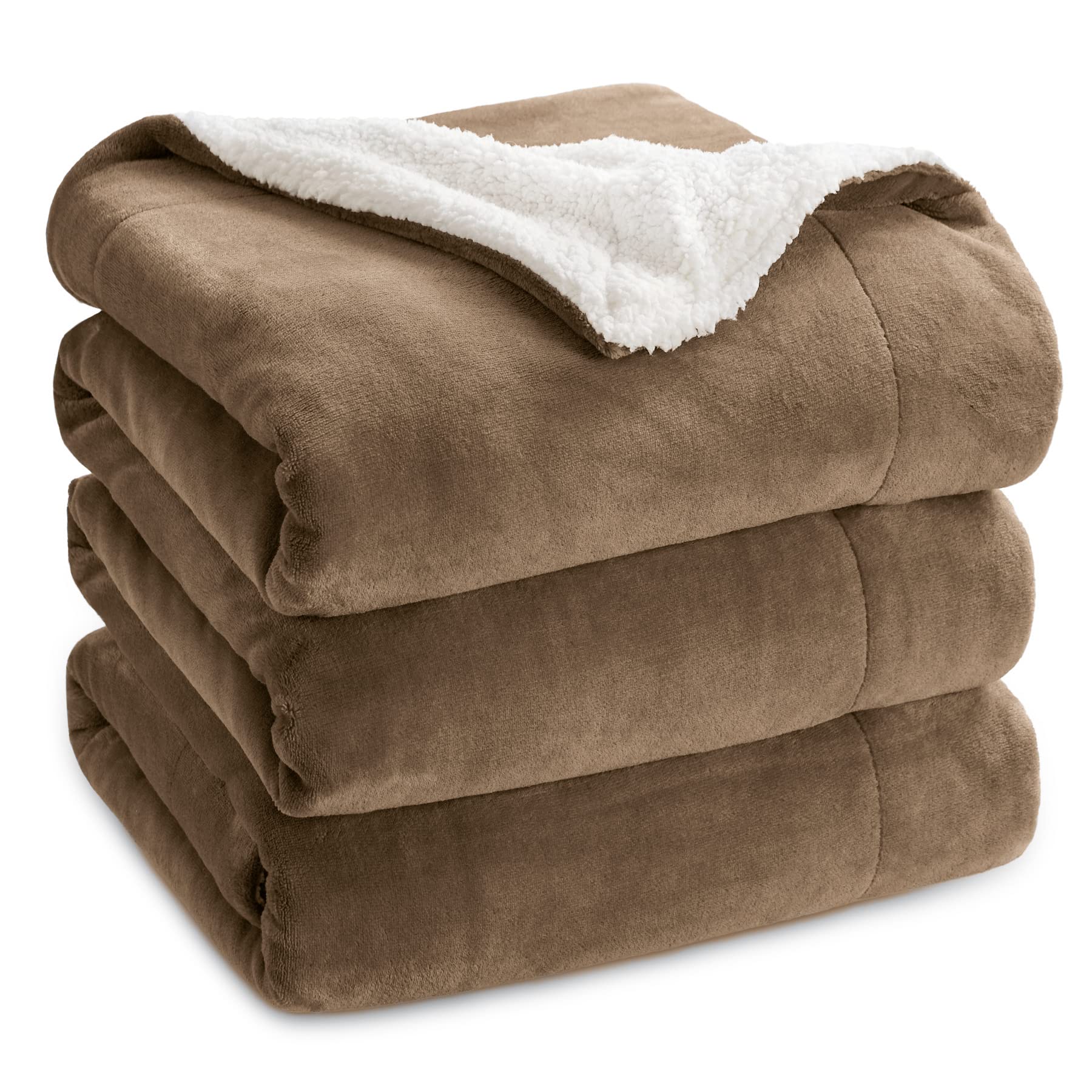Bedsure GentleSoft Sherpa Blanket — King