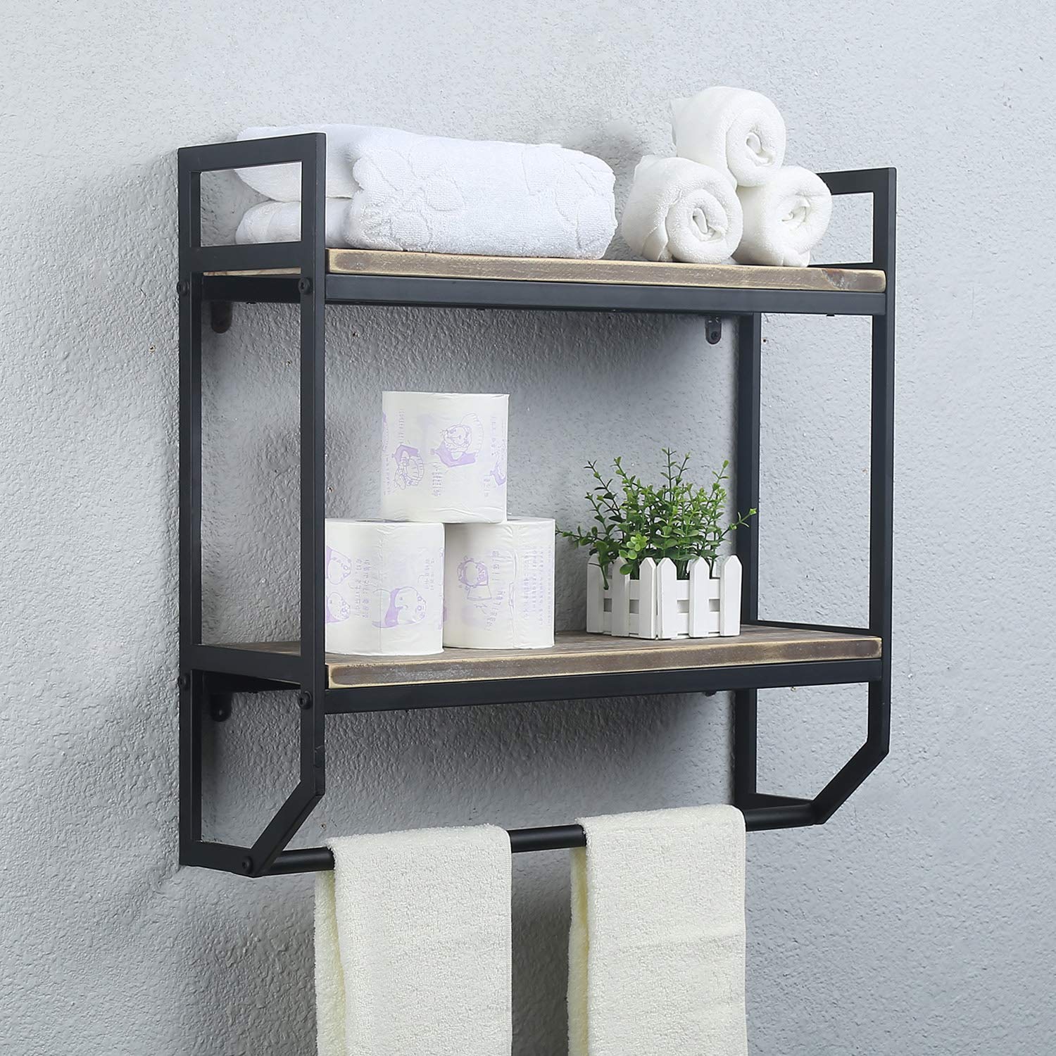 2-Tier Wall Towel Shelf (24")