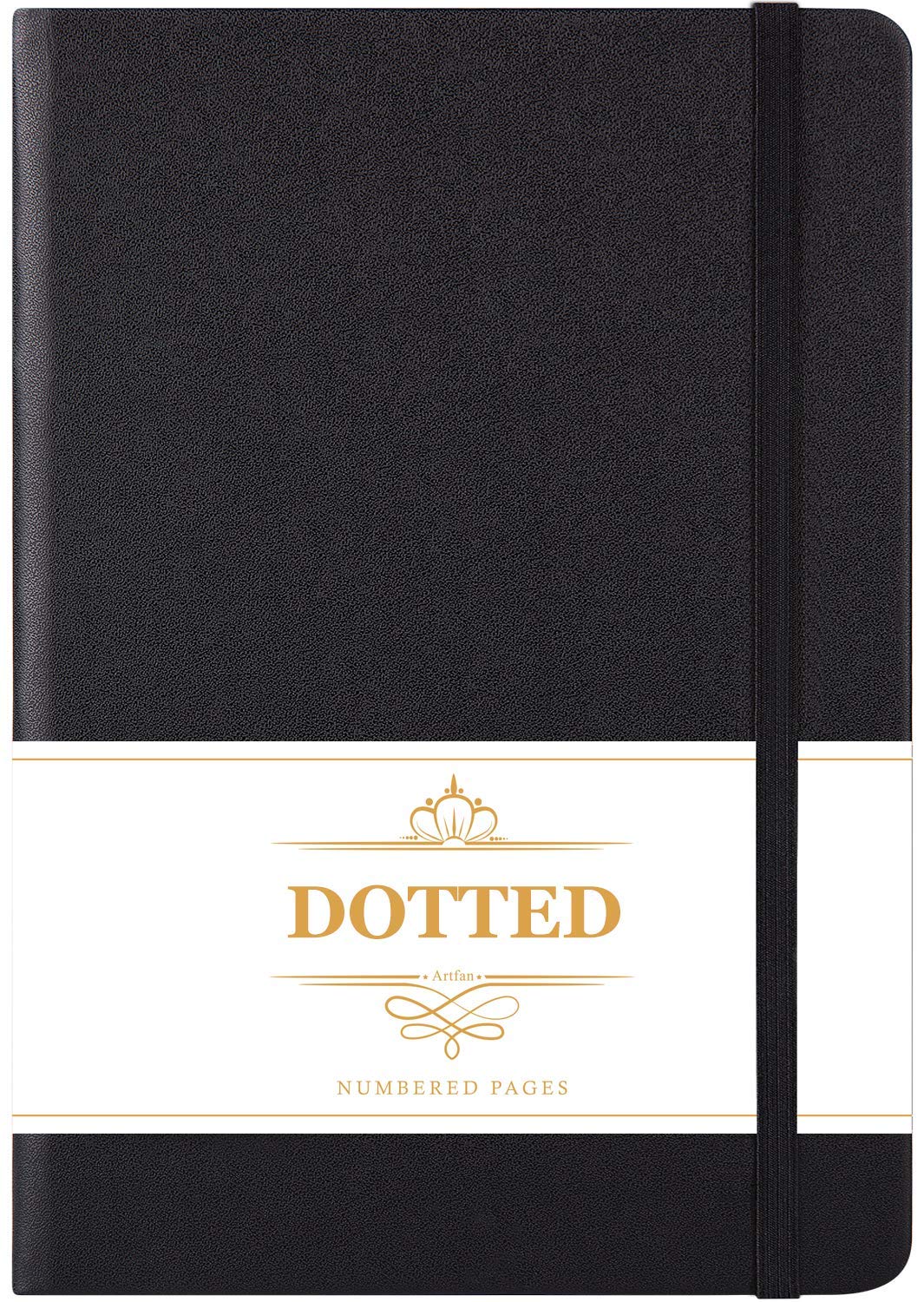 Artfan Bullet Dotted Journal — Numbered Pages, Inner Pocket, 124 Pages