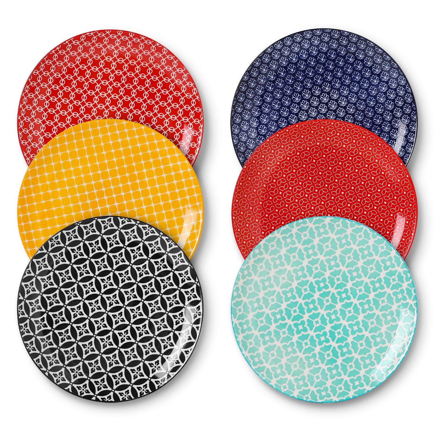 DOWAN Colorful Ceramic Plates 10"