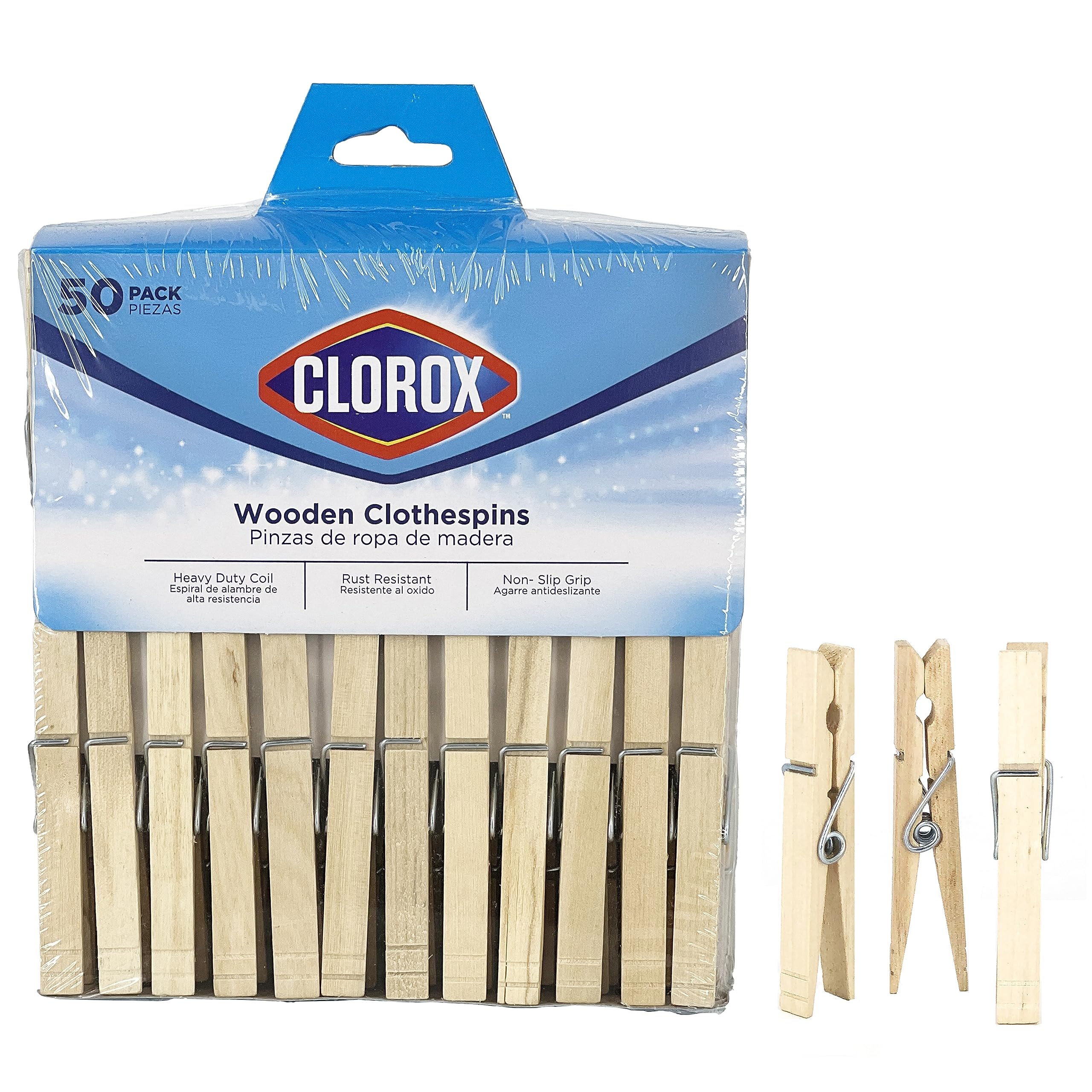 Clorox Wooden Clothespins (50-Pack)