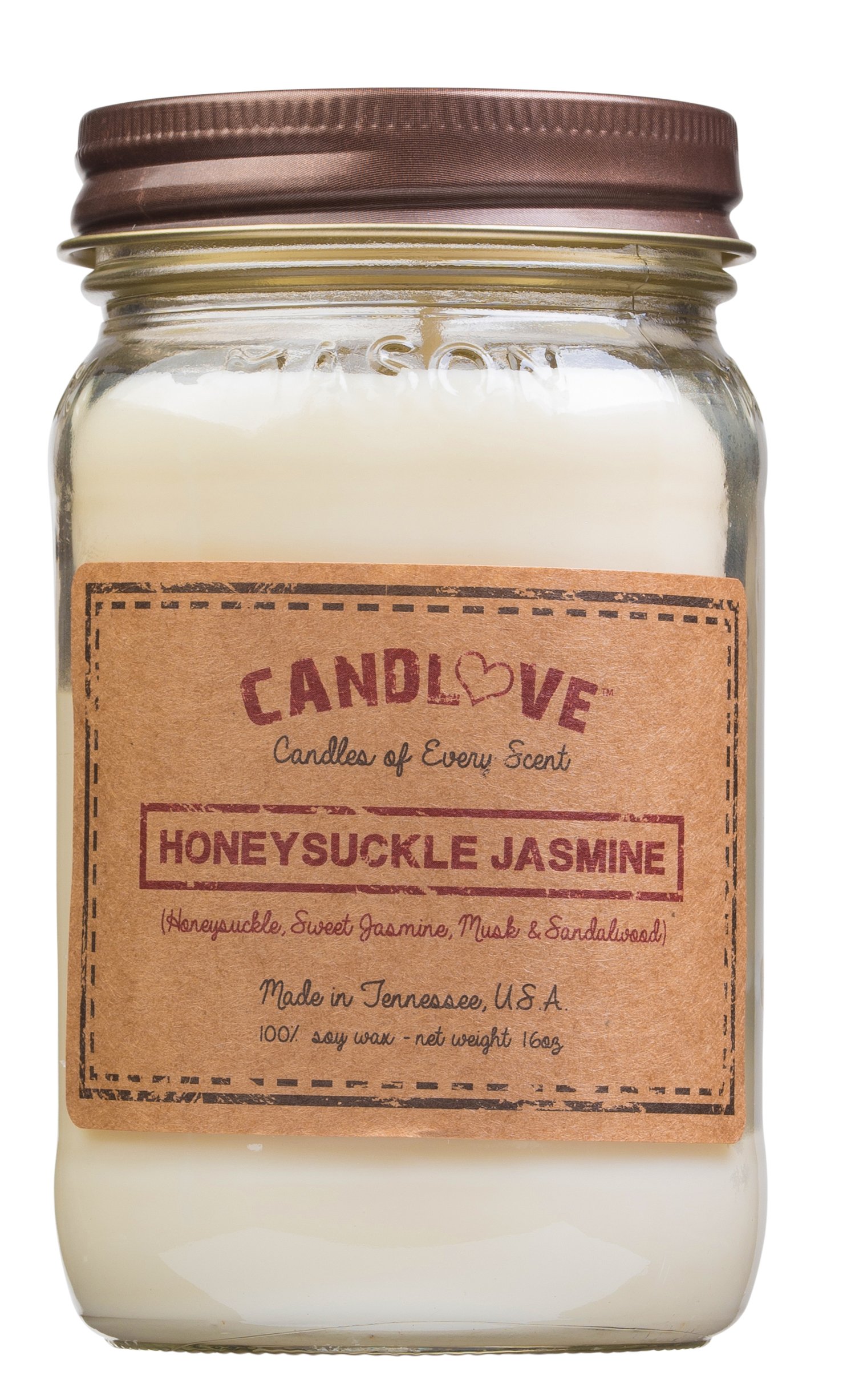 Candlove Honeysuckle Jasmine Soy Candle (16oz)