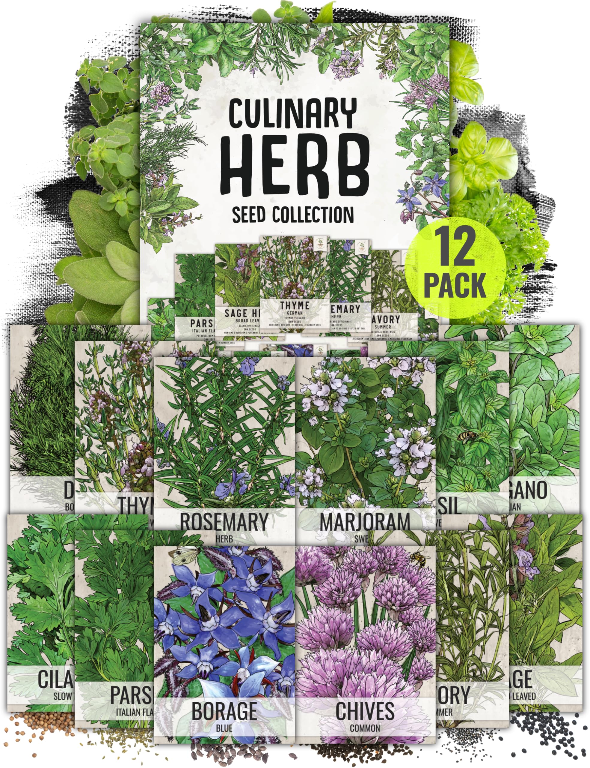 Seed Needs 12‑Pack Herb Variety