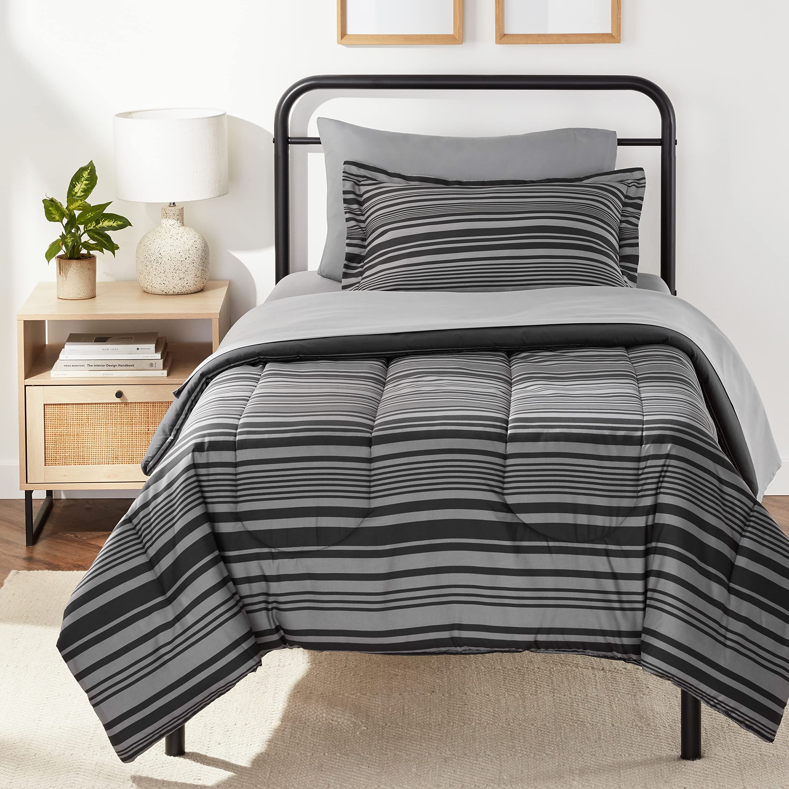 Amazon Basics 5-Piece Microfiber Comforter Set