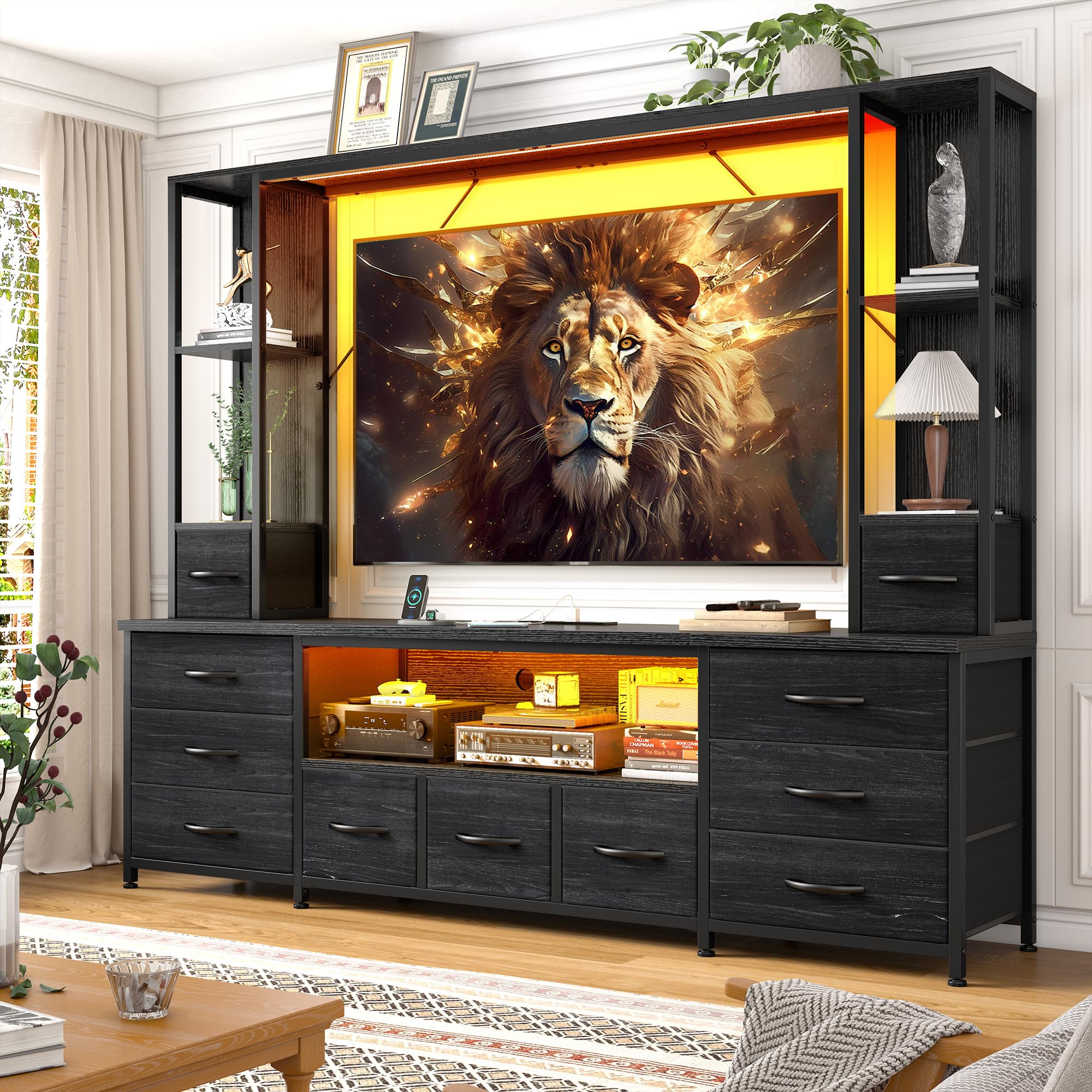 EnHomee 65-inch TV Stand Entertainment Center