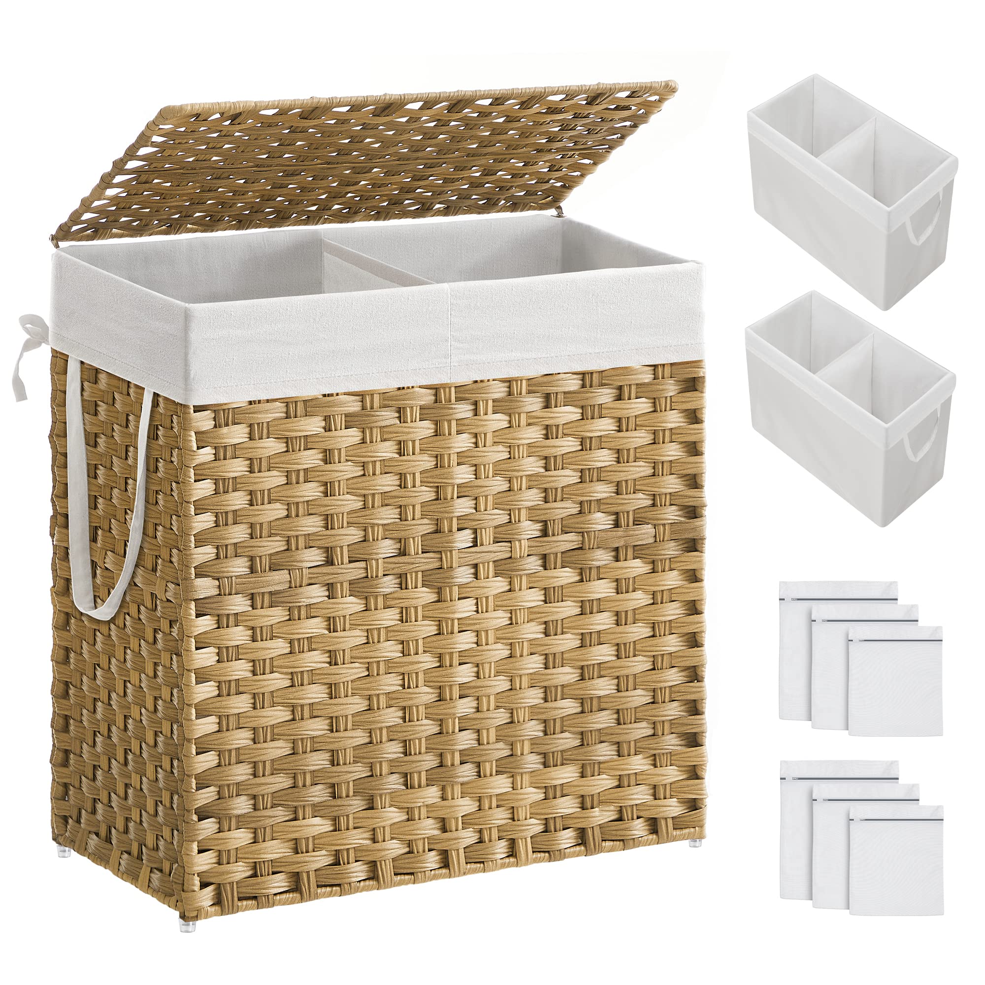 SONGMICS Double Laundry Hamper