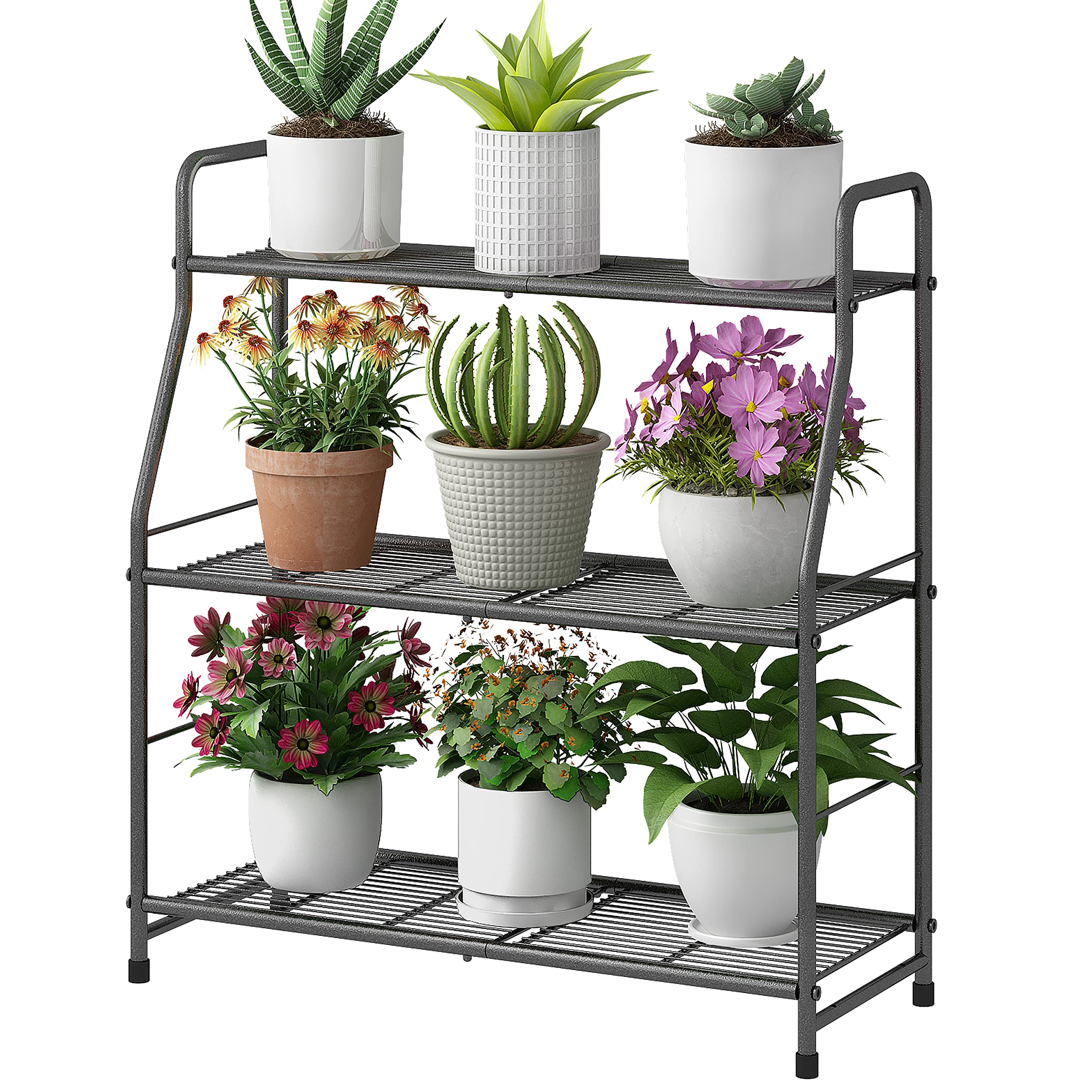 Simple Trending 3-Tier Metal Plant Shelf