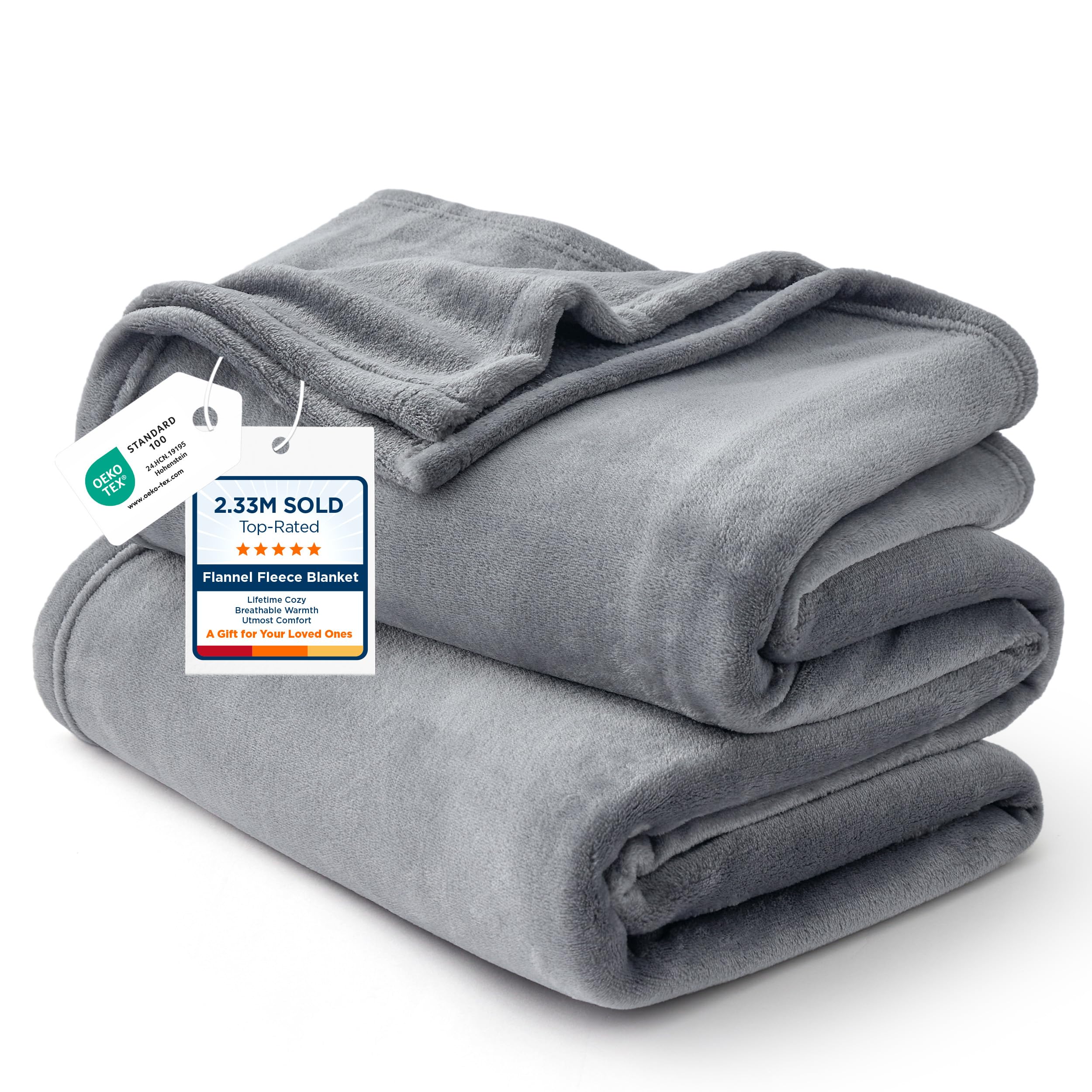 Bedsure GentleSoft Fleece Blanket (King)