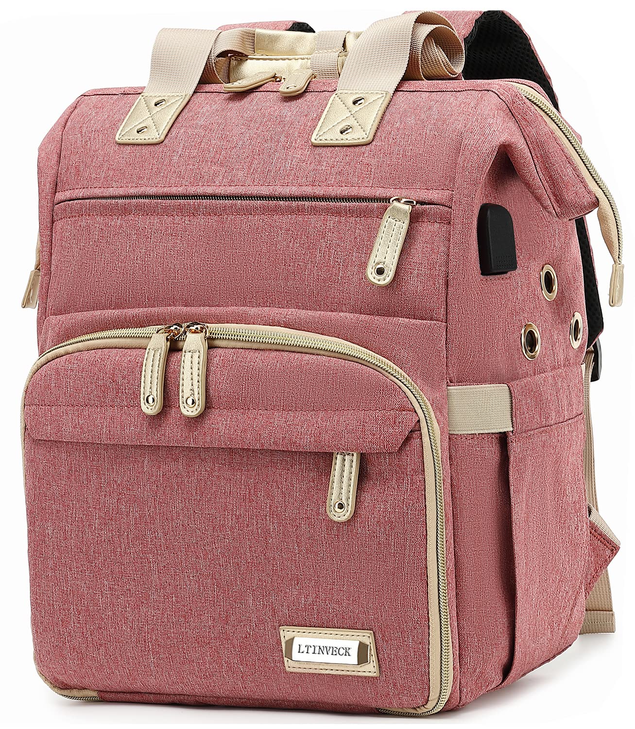 USB Knitting Backpack