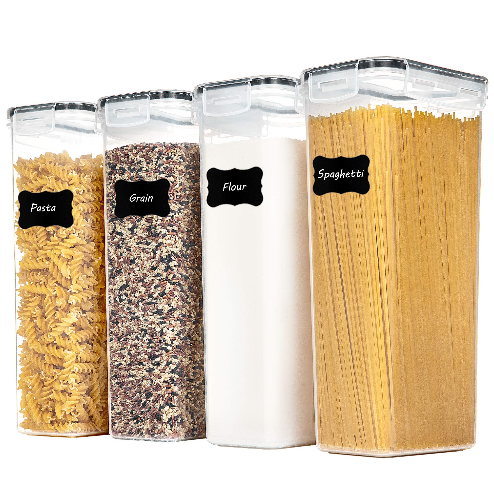 Vtopmart Tall Plastic Airtight Containers (4-Pack)