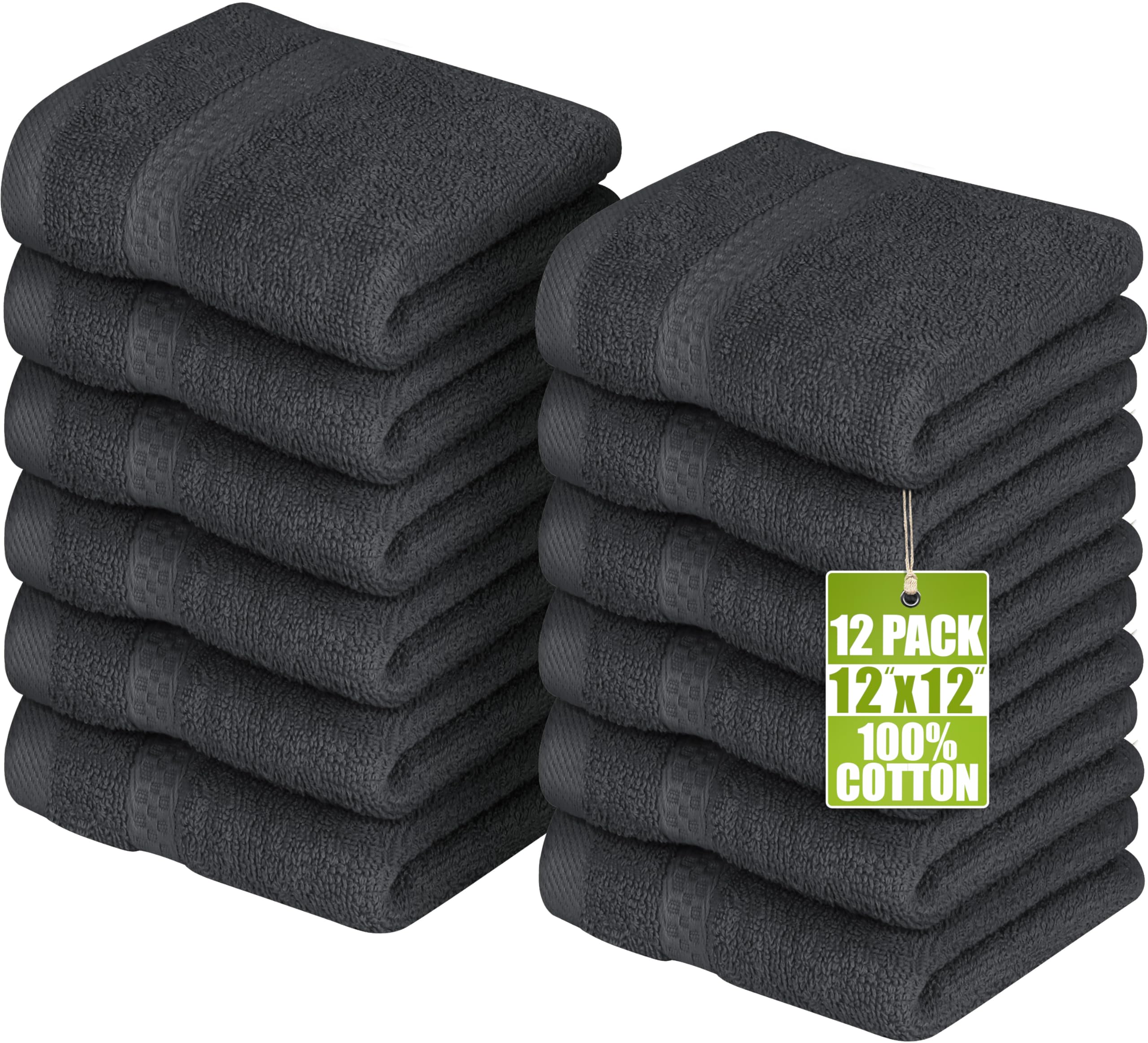 Utopia Towels 12-Pack Ring-Spun Washcloths