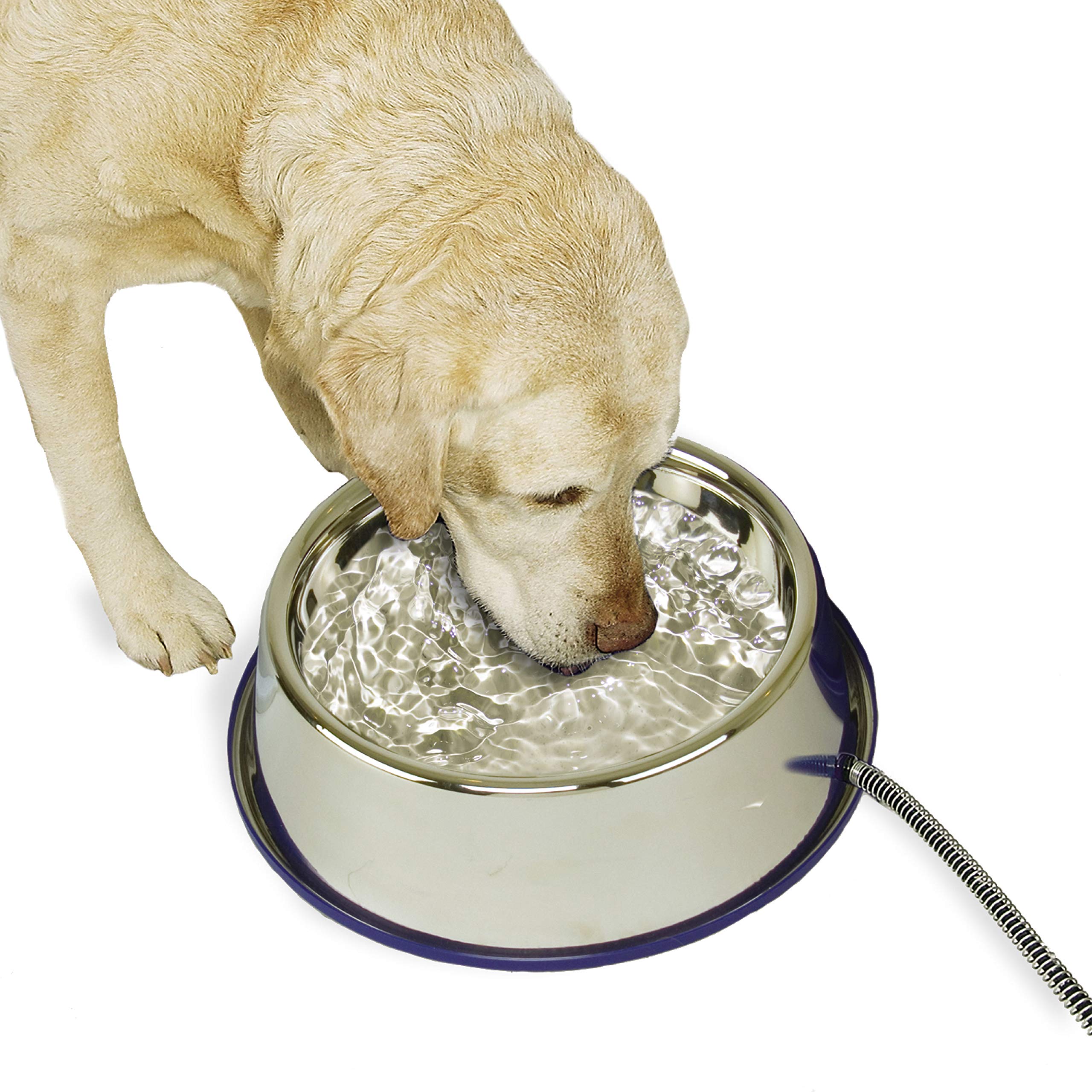 K&H Thermal-Bowl Heated Stainless Steel Water Bowl