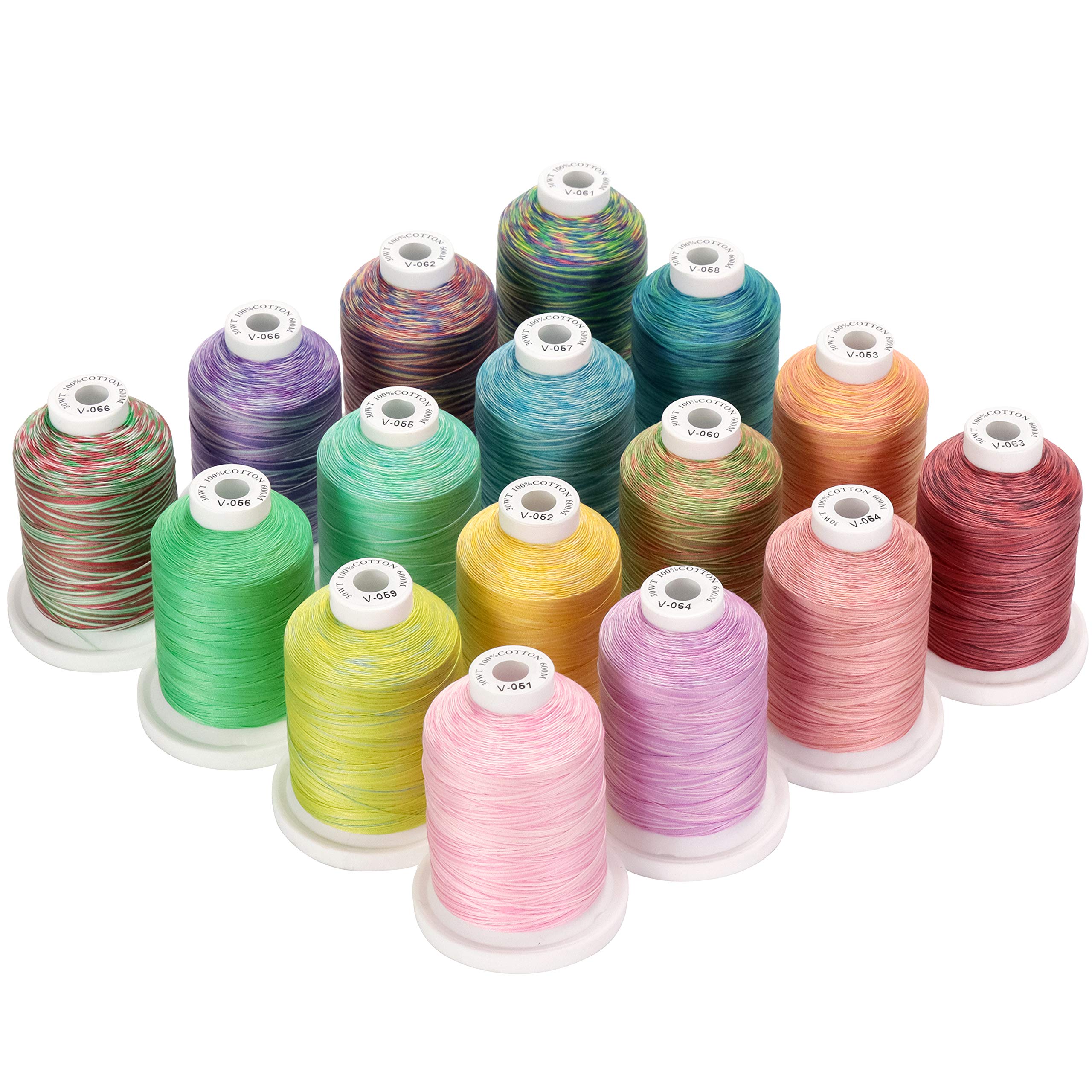 New brothread Mercerized Variegated Cotton Thread