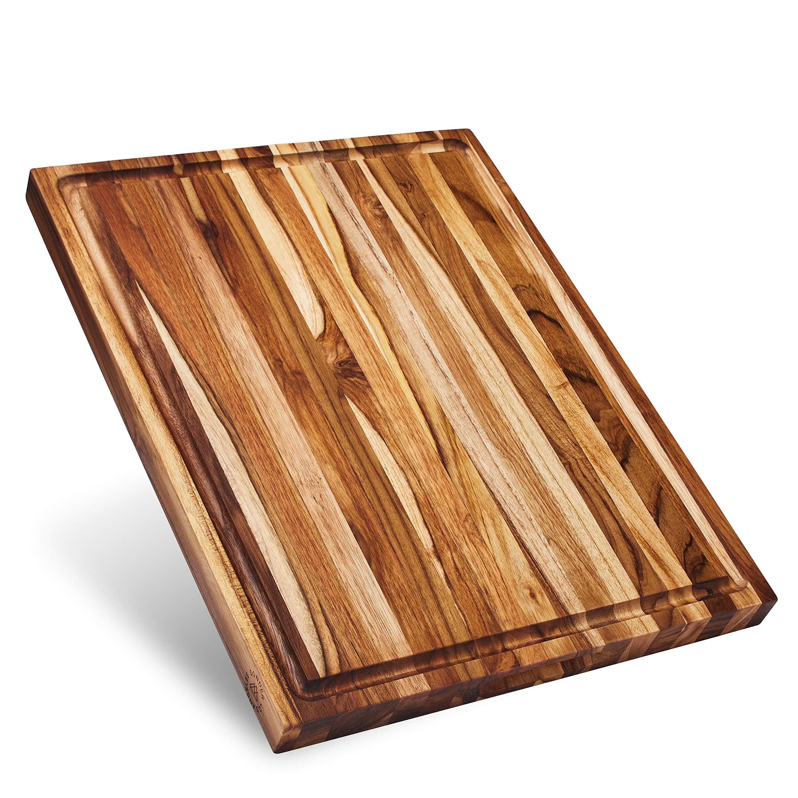 Sonder Los Angeles Laurel Teak Edge Grain Cutting Board