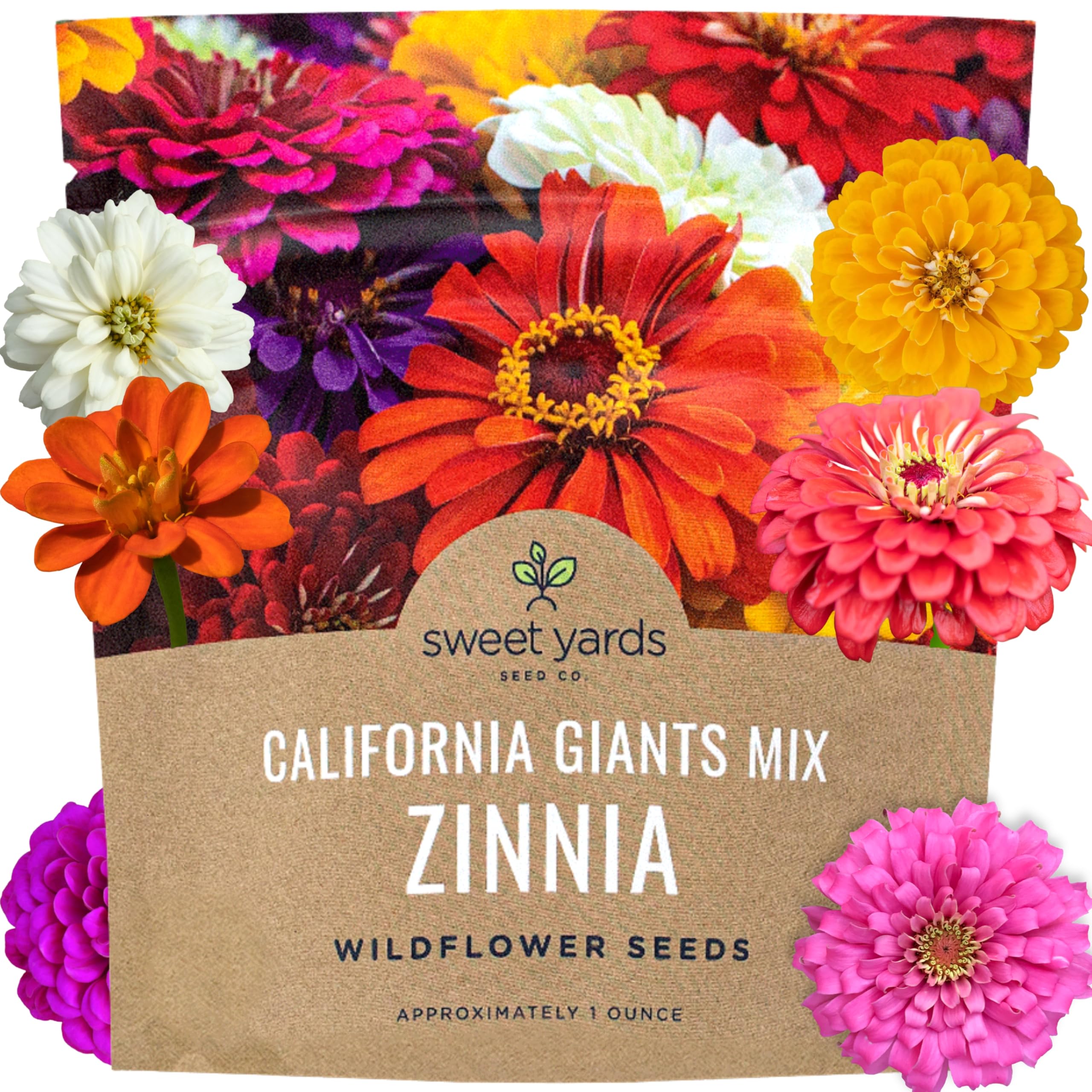 California Giants Zinnia Seeds