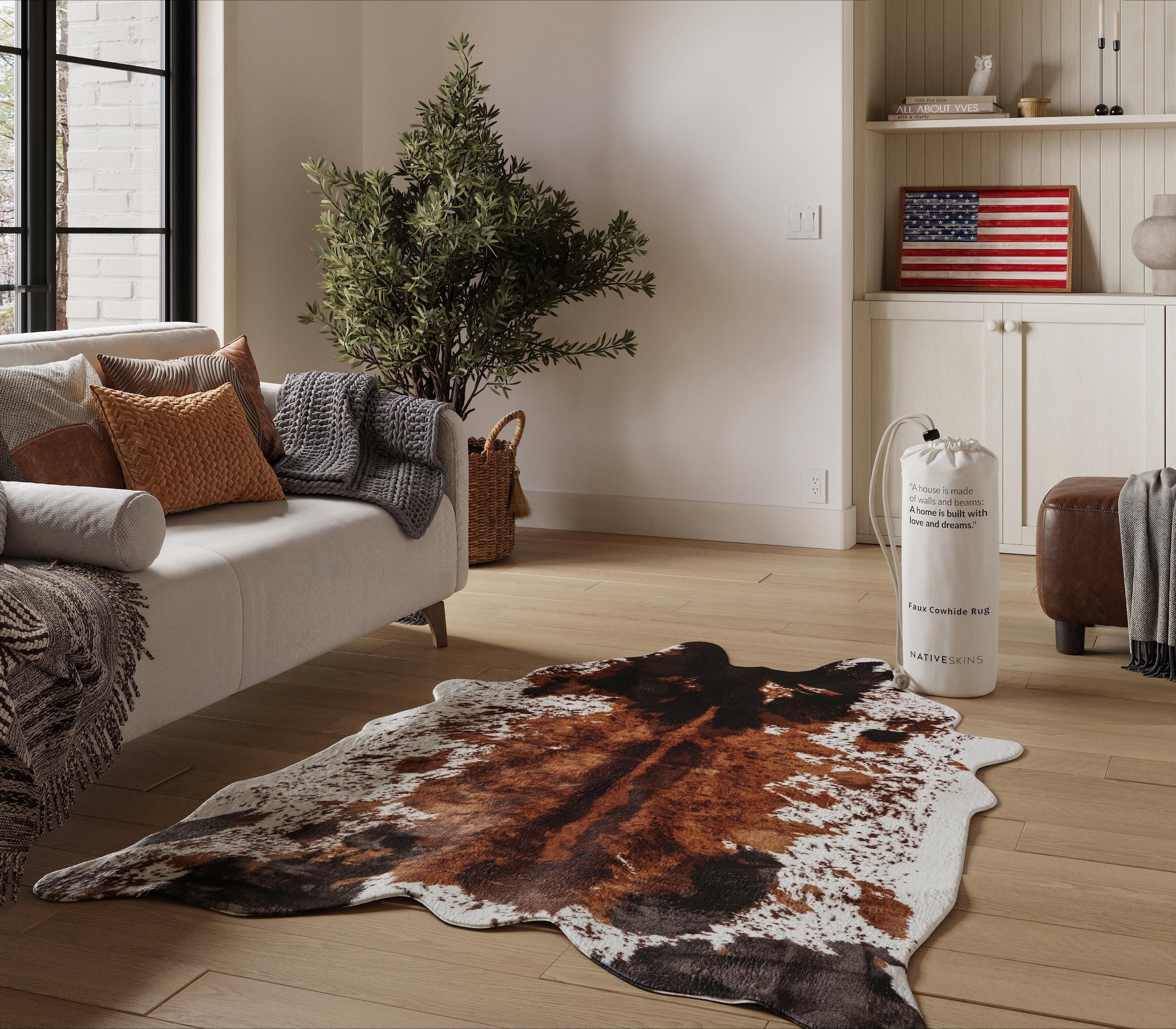 NativeSkins Faux Cowhide Rug
