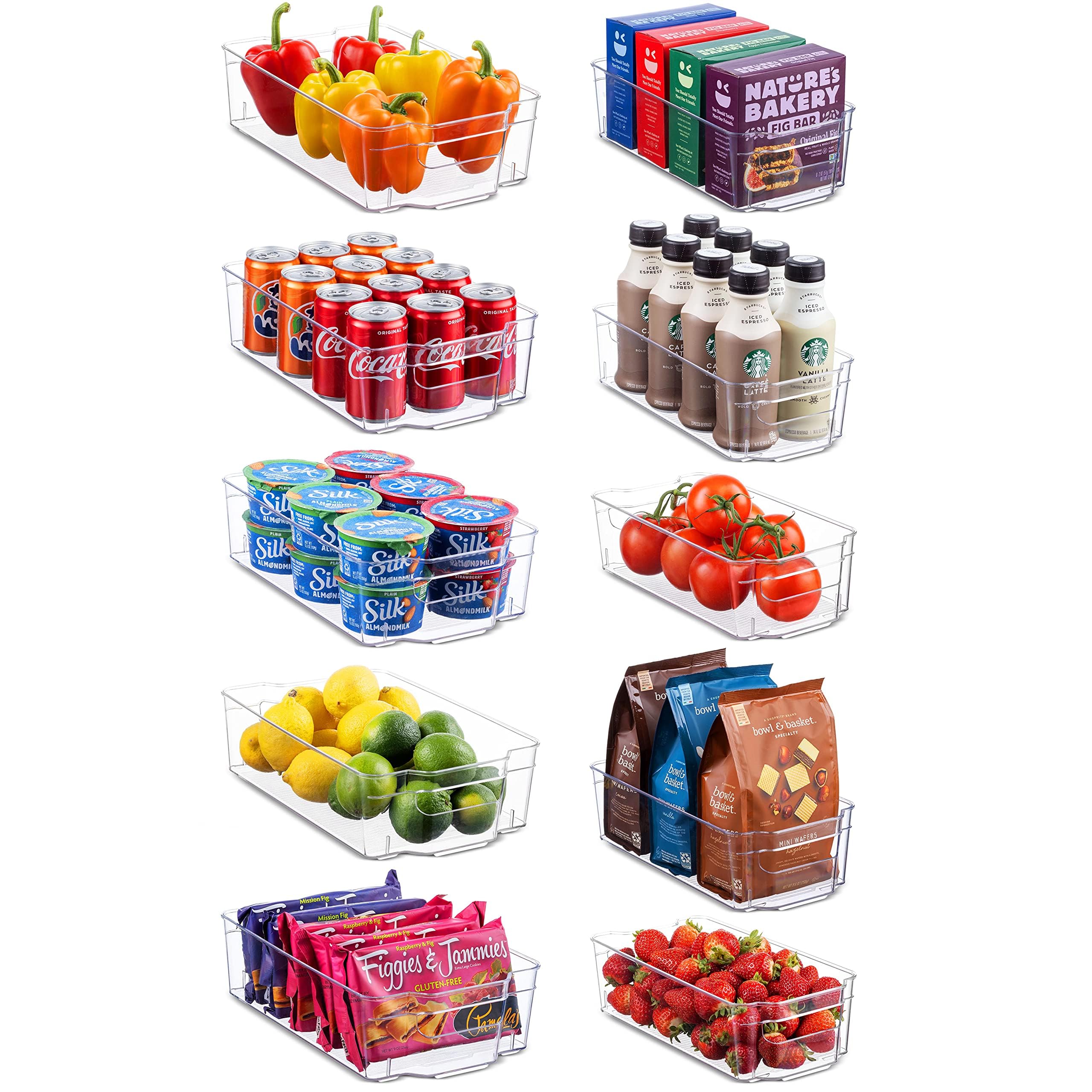 Refrigerator Organizer Bin Set (Wide + Narrow)