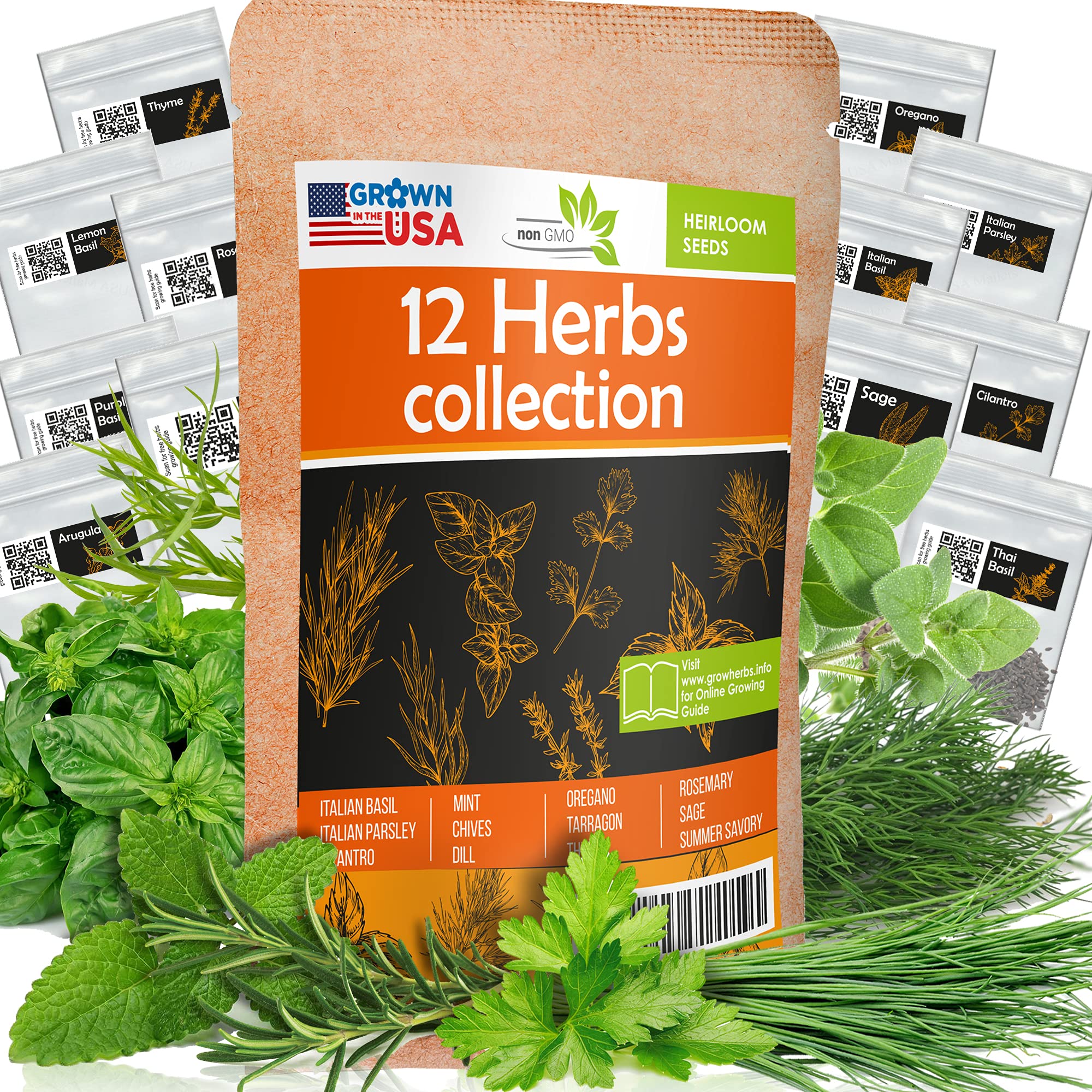 12-Pack Culinary Herb Seeds