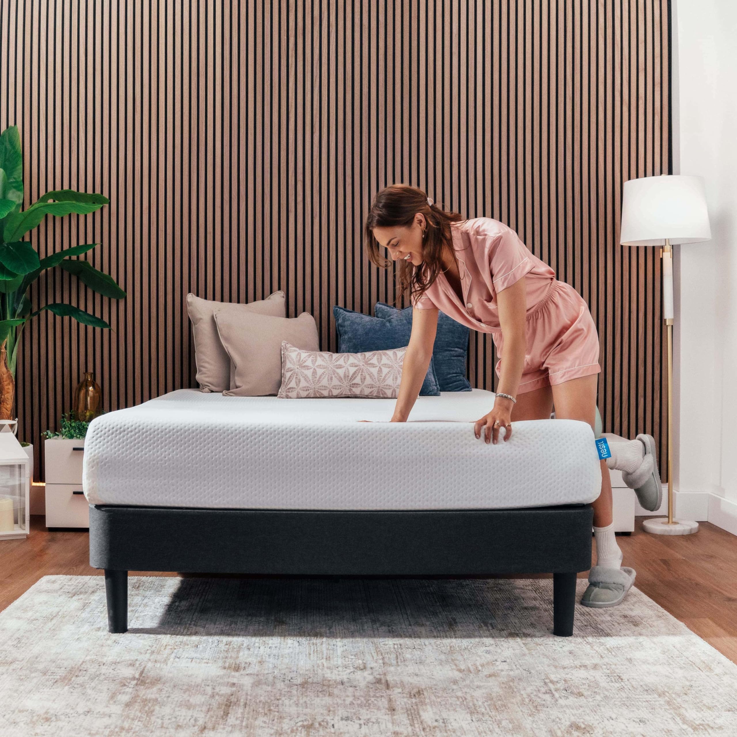 Nestl Green Tea King Size Mattress — 12 Inch Cooling Graphite Memory Foam