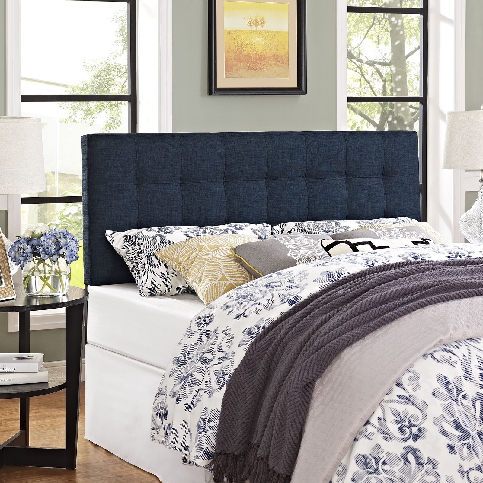 Modway Lily Tufted Linen Queen Headboard