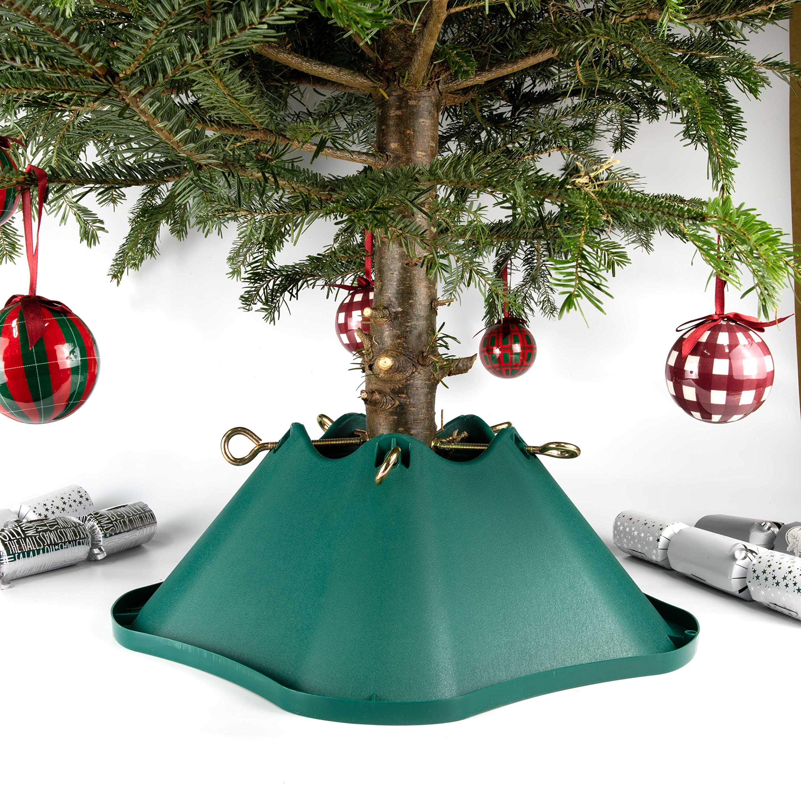 Bosmere Christmas Tree Stand — Plastic Base with 5 Eye Bolts