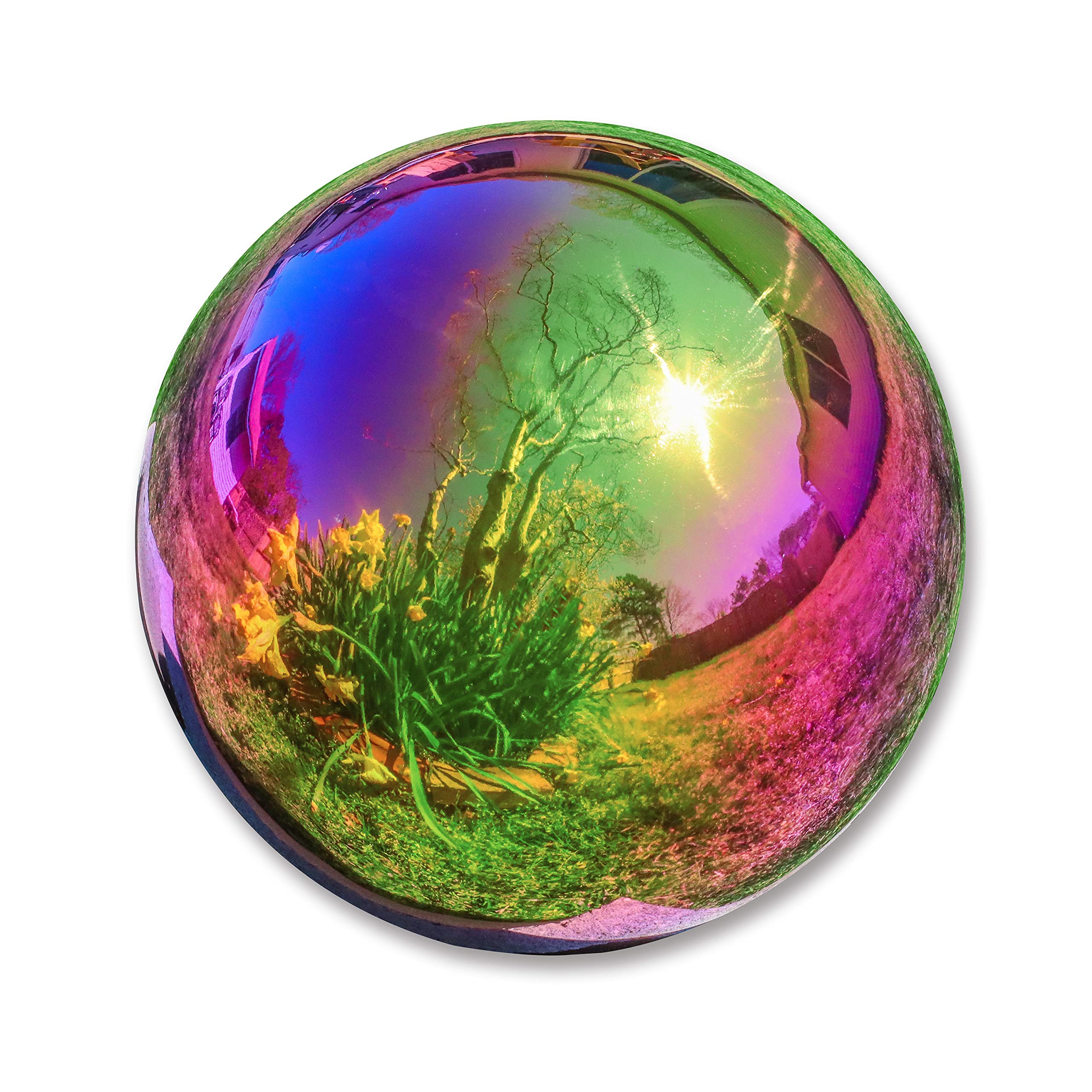 Trademark Innovations Rainbow Stainless Steel Gazing Globe