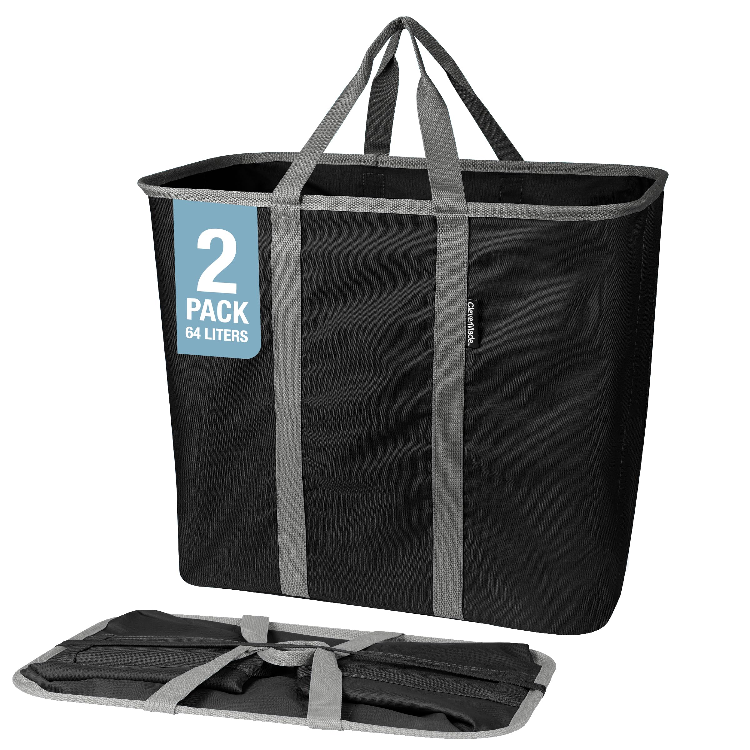 CleverMade Collapsible Laundry Caddy 64L