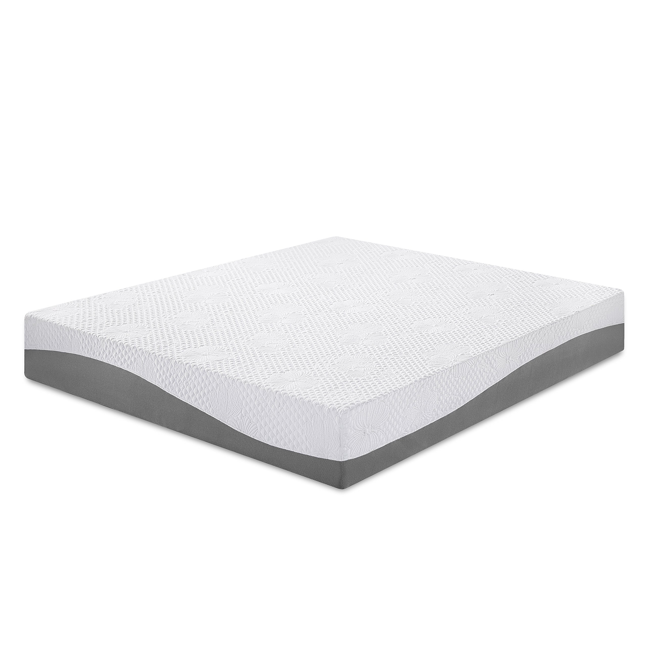 PrimaSleep 10-Inch Gel Memory Foam Mattress, Medium Firm