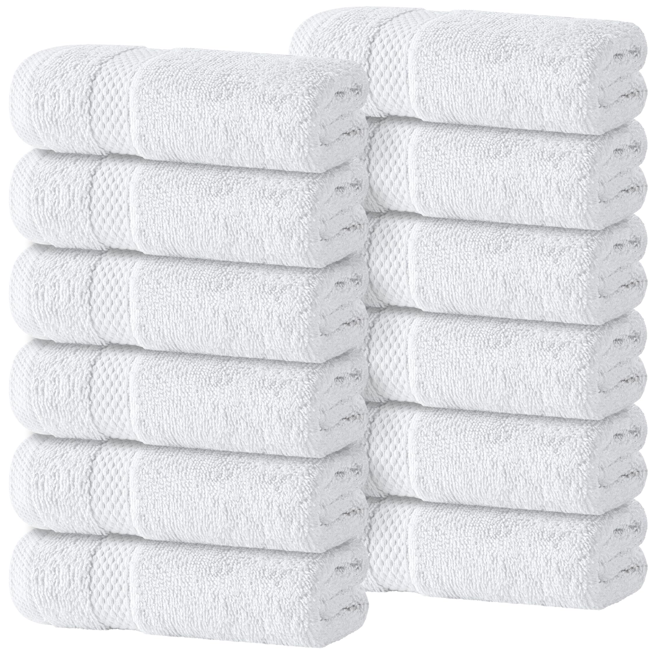 White Classic Luxury Cotton Washcloths