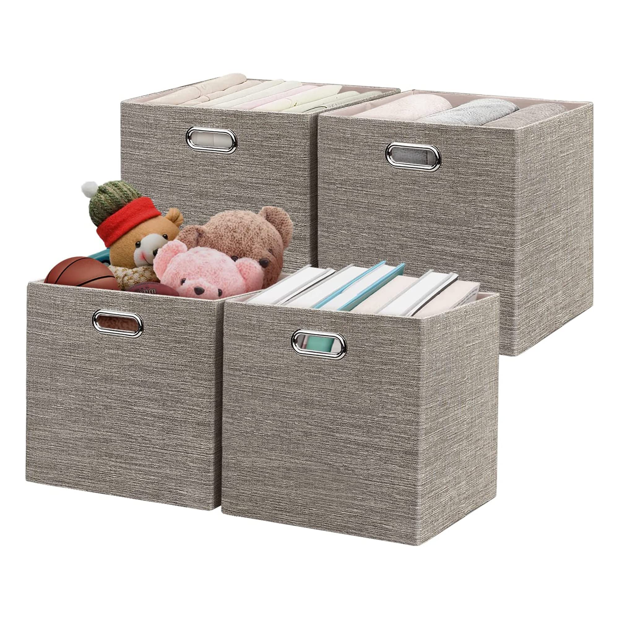 Posprica Thick Fabric Storage Cubes (Set of 4)