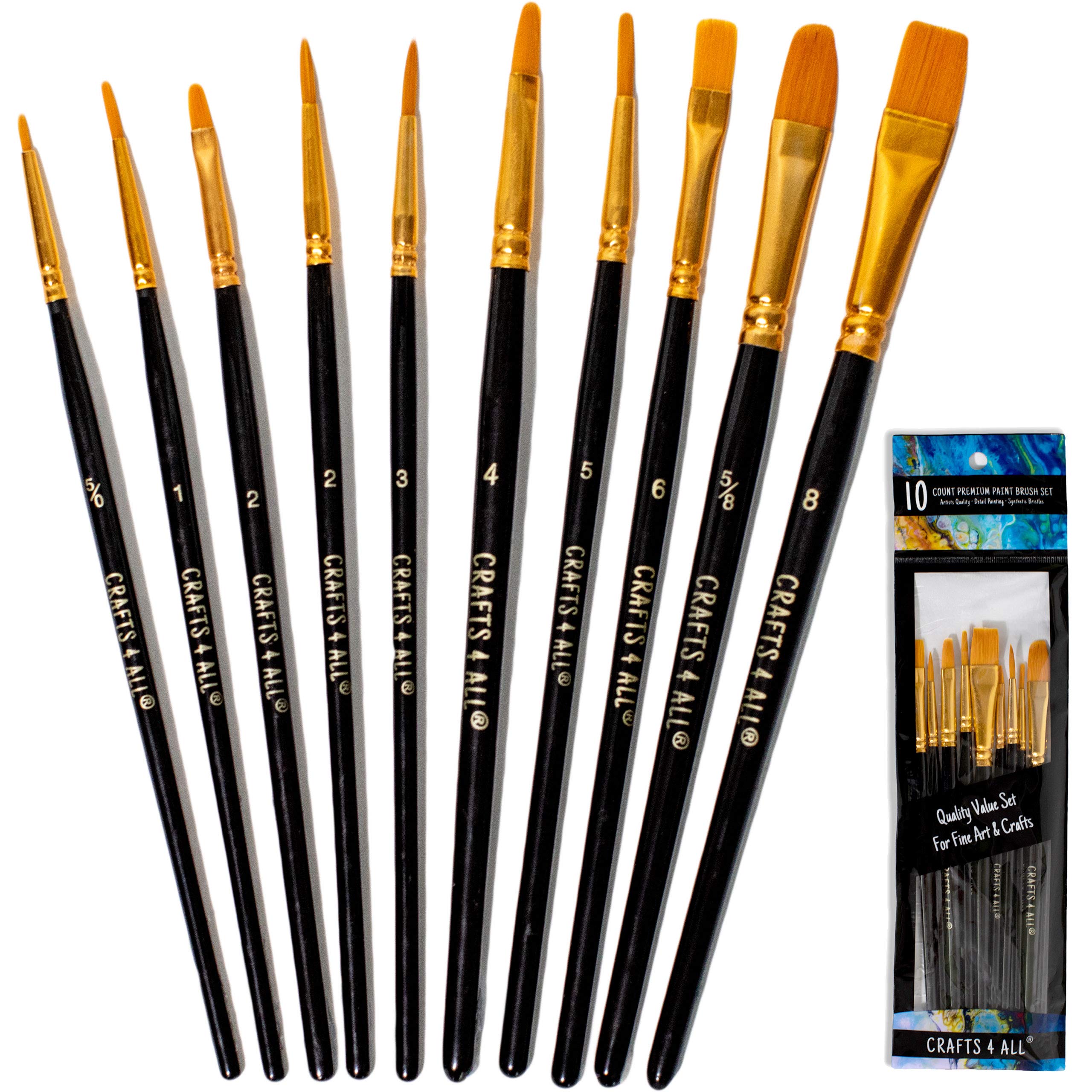 Crafts 4 All 10-Piece Brush Set