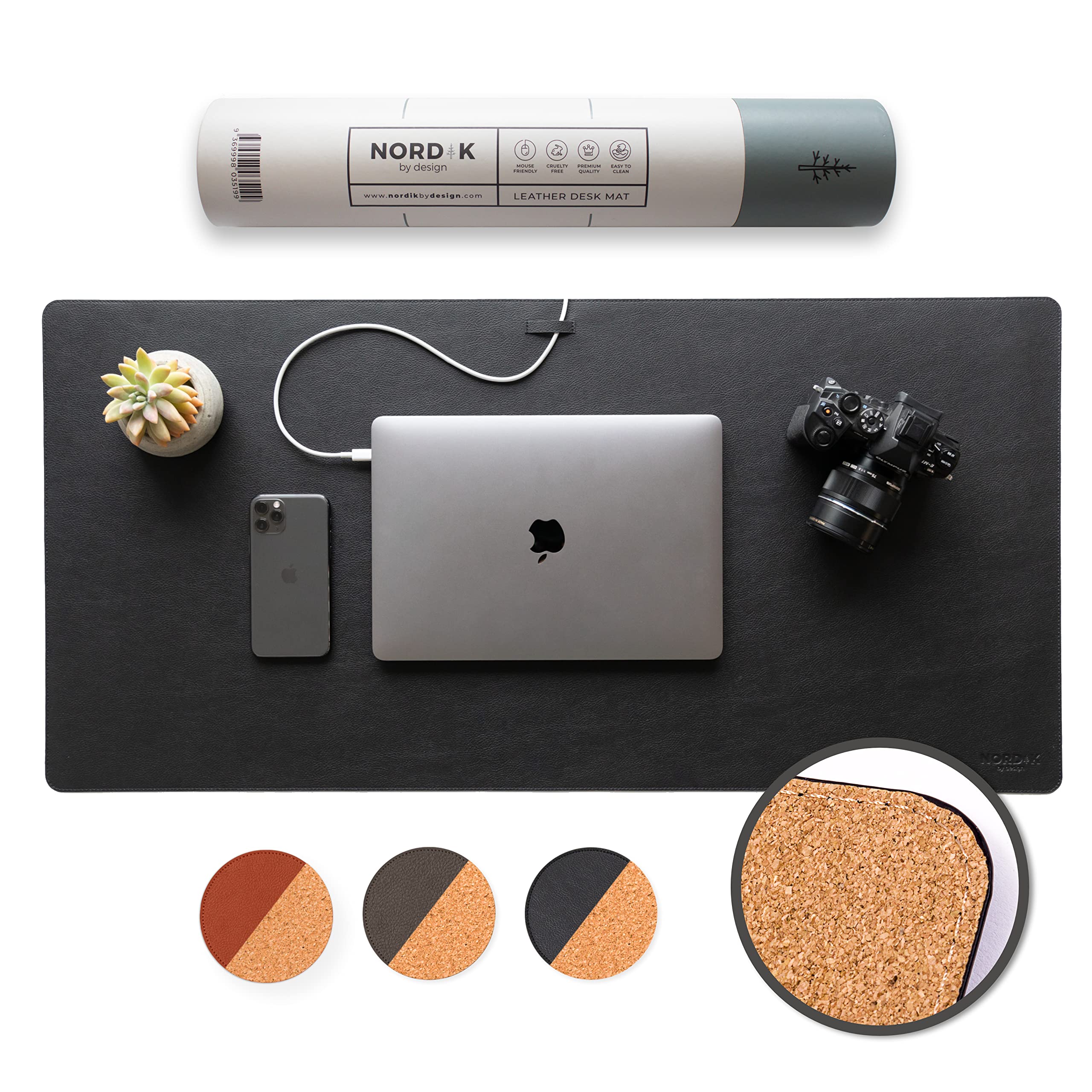 Nordik Cork Leather Desk Mat